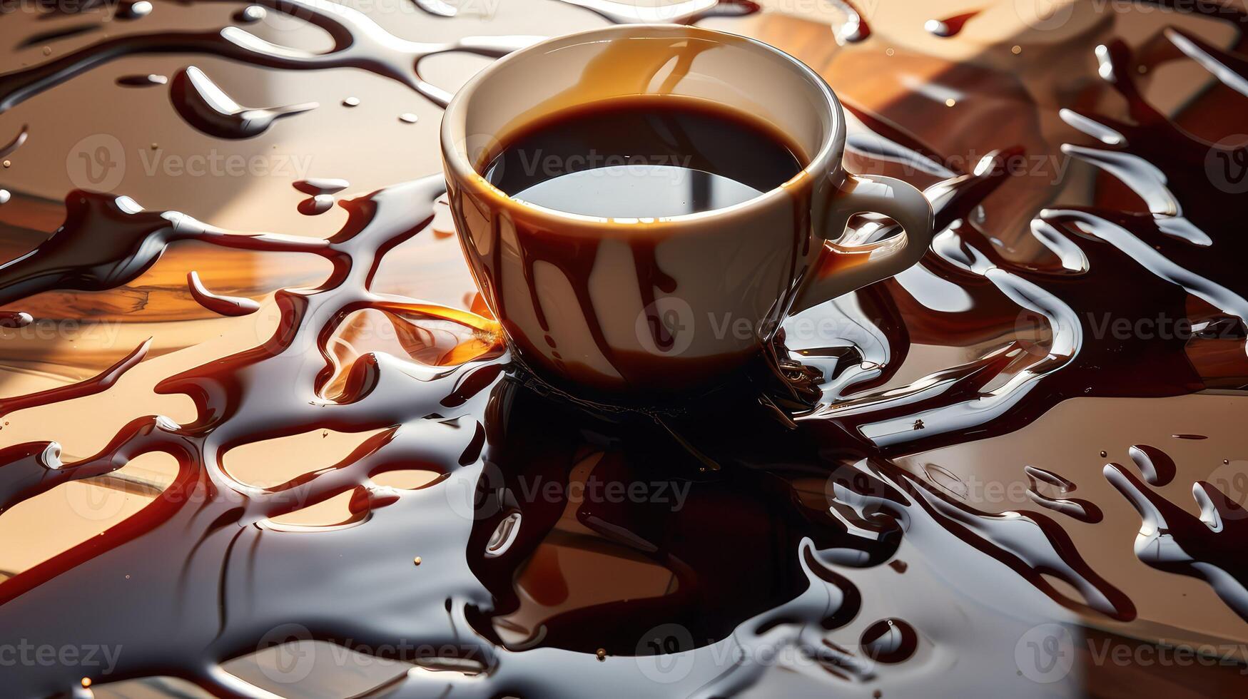 accident spilled coffee photo