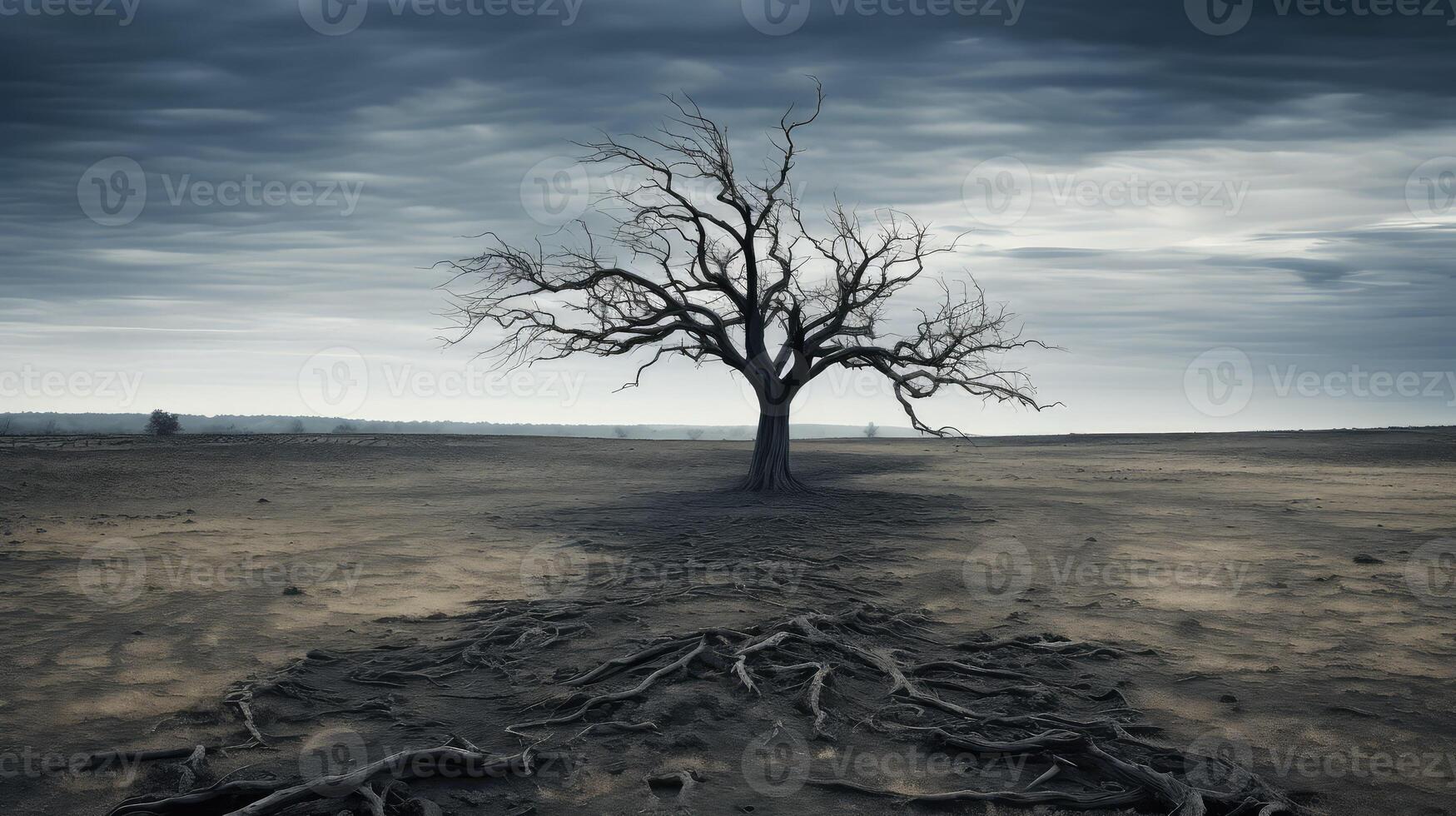 eerie haunted tree photo