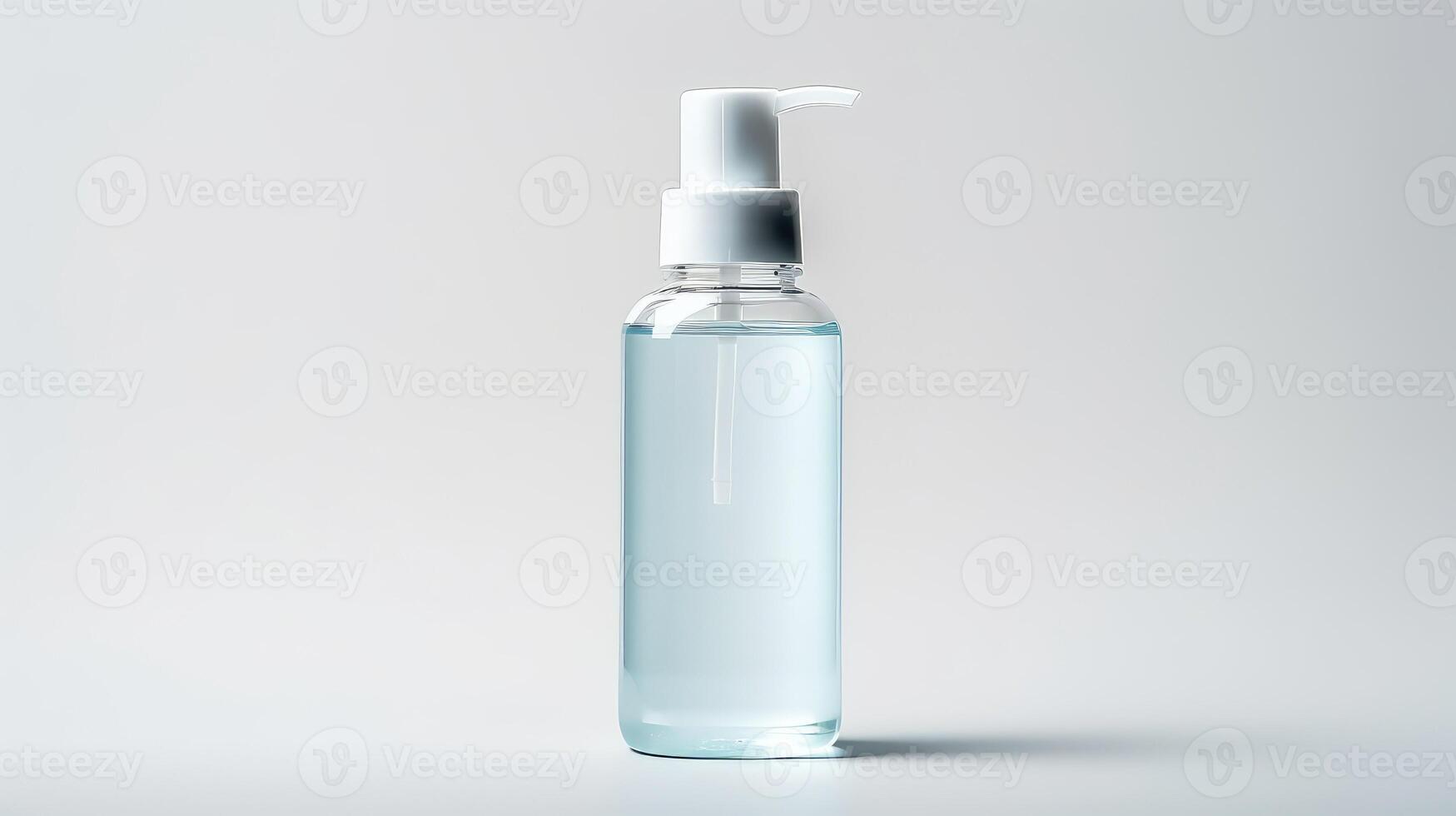 portable hand sanitizer bottle isolated photo