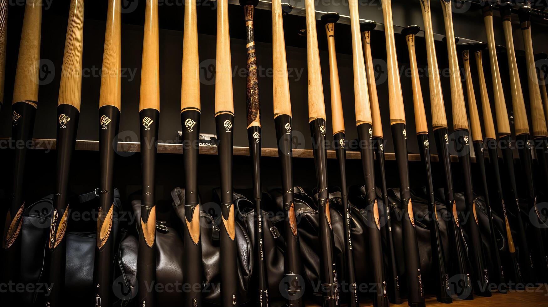sports black baseball bat photo