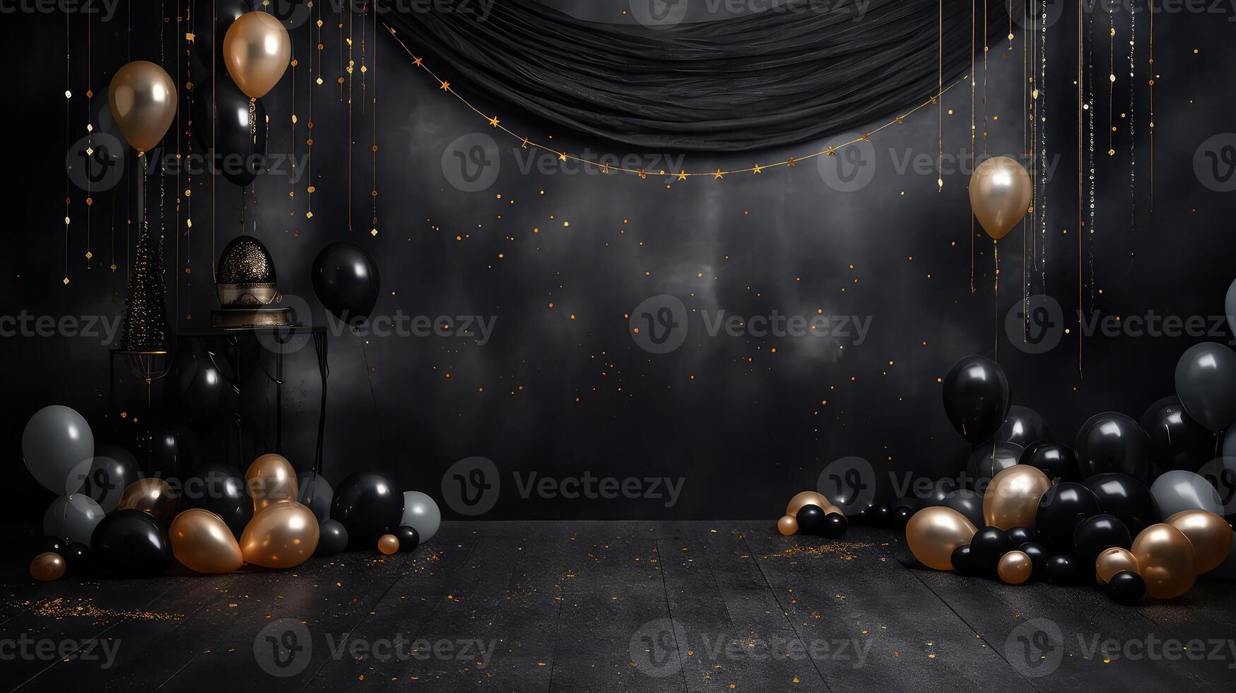 gold black celebration background photo