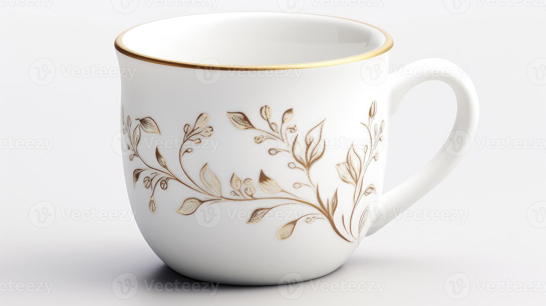 elegant white mugs photo