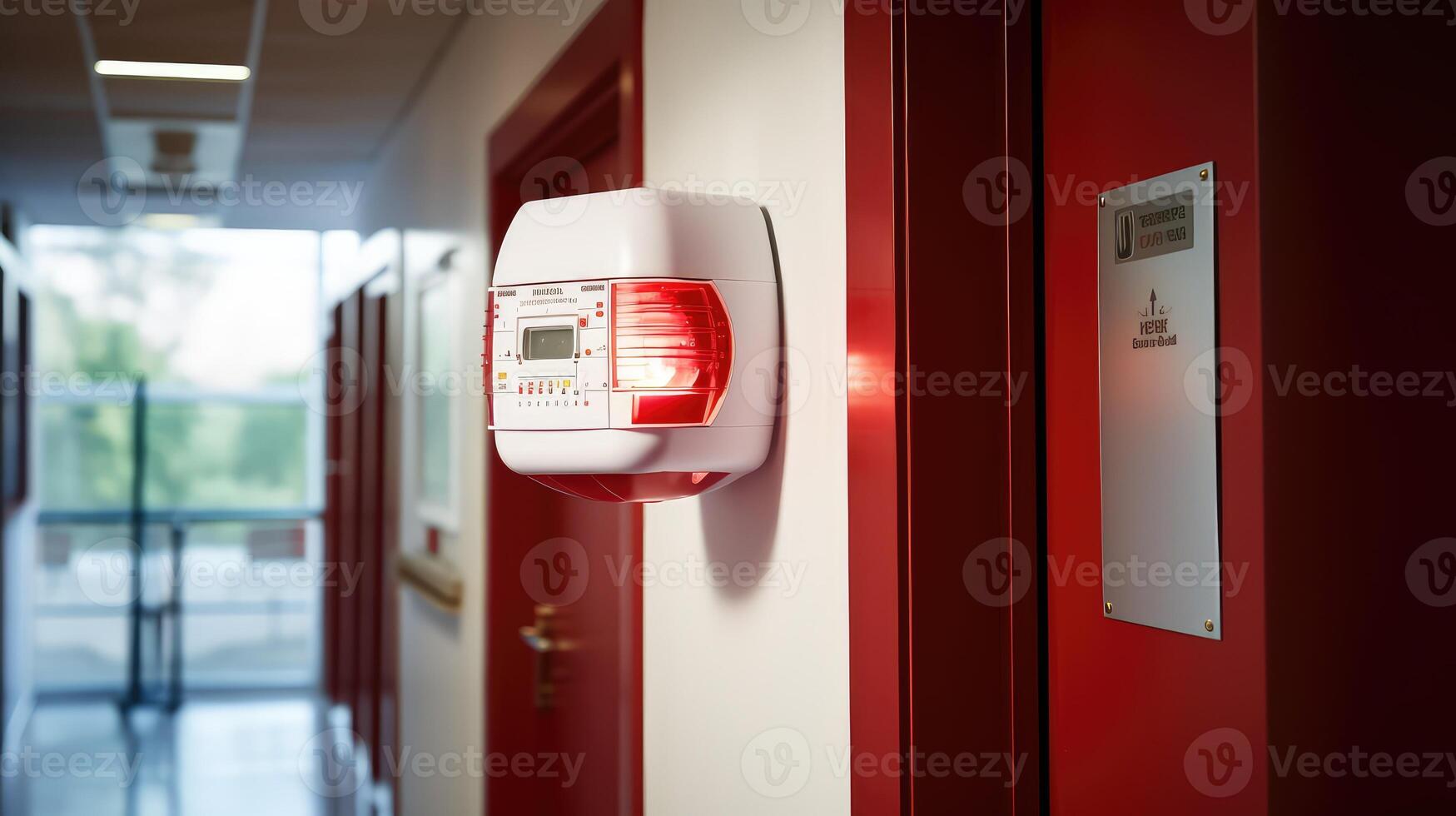 light fire alarm installation photo