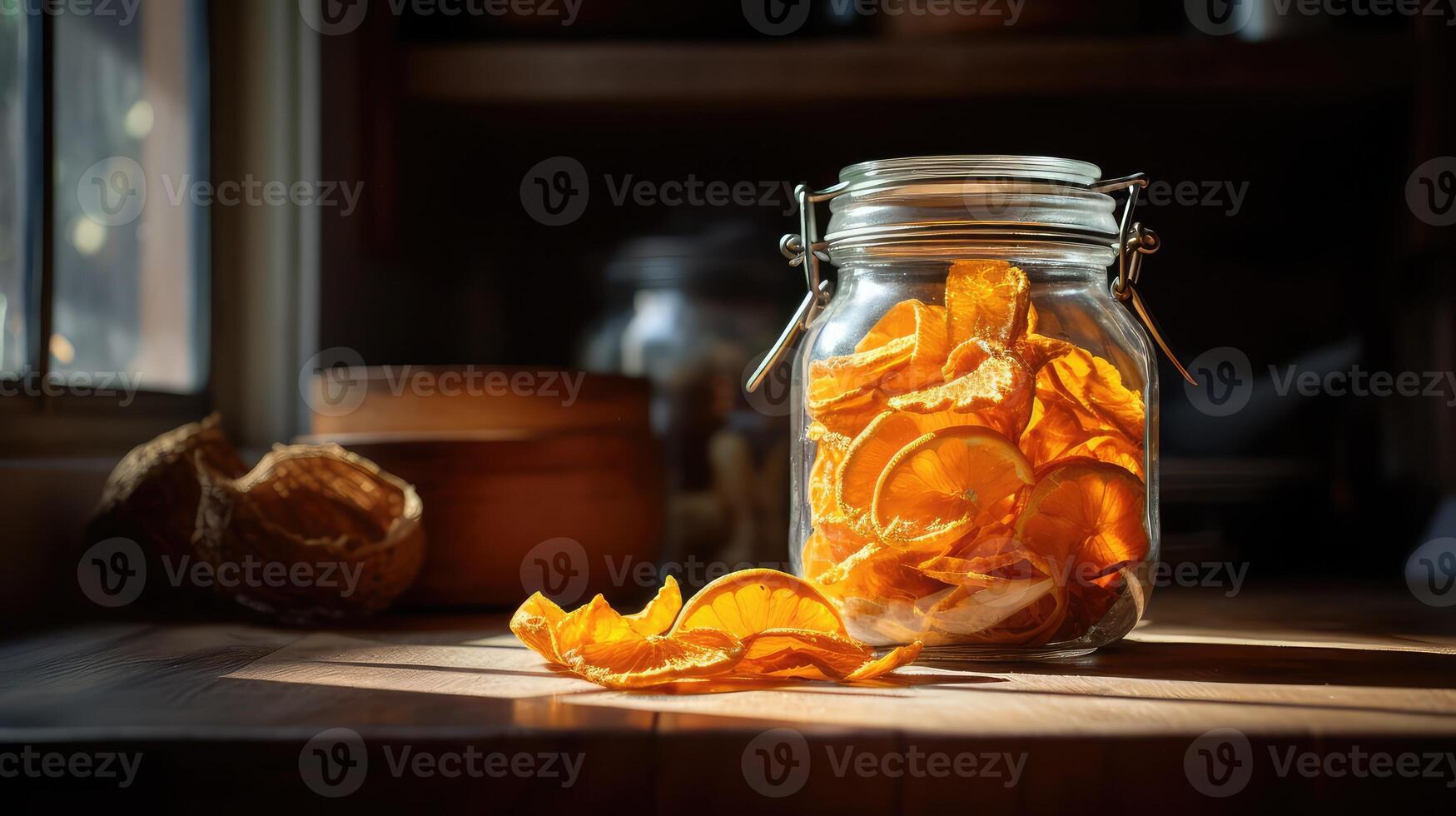 jar dried orange photo
