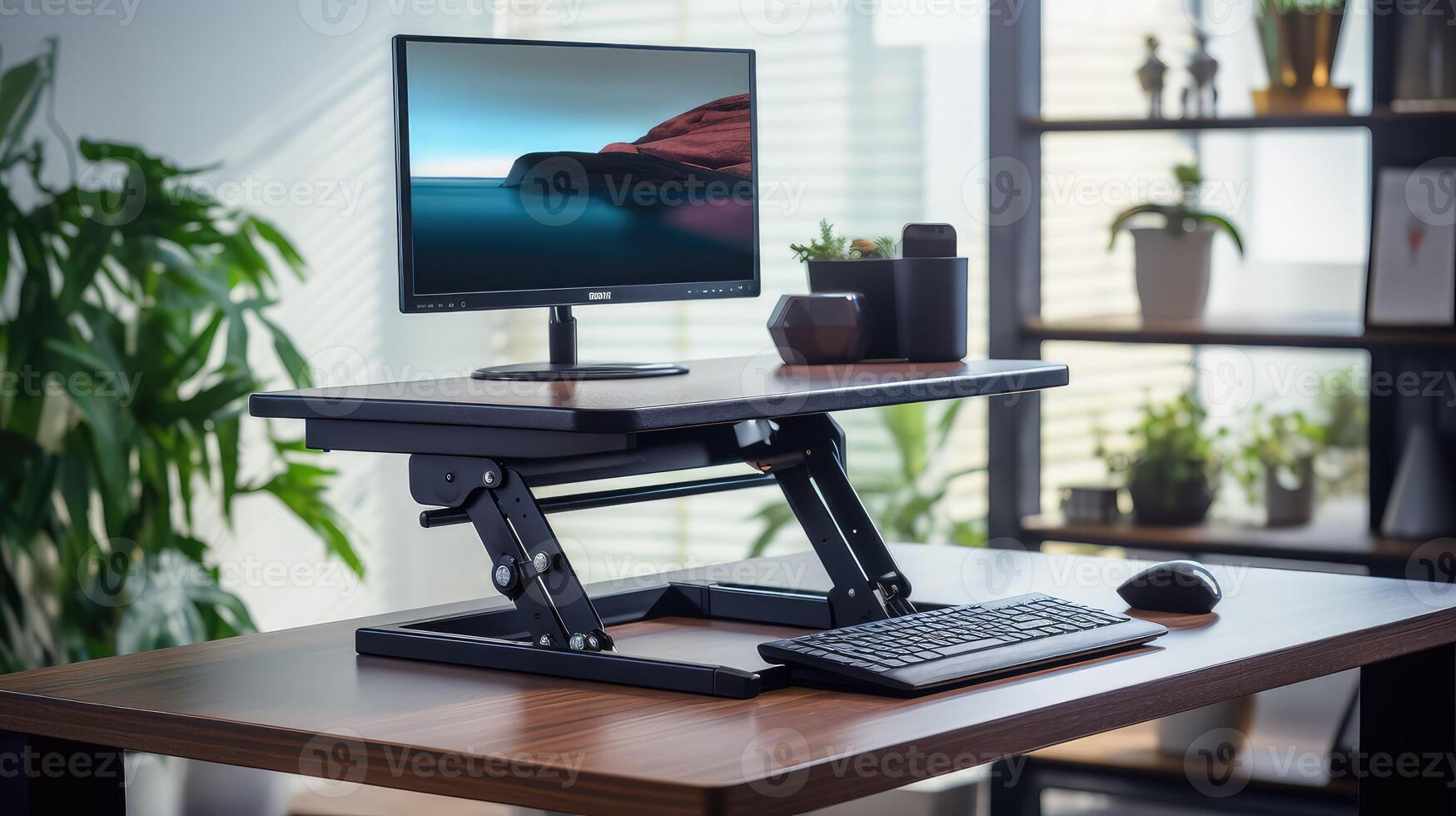 converter stand desk photo