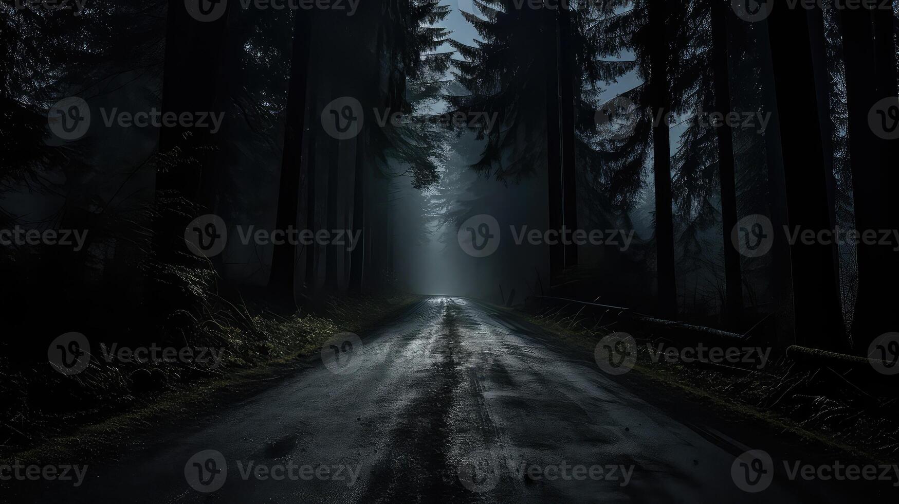 shadows dark road photo
