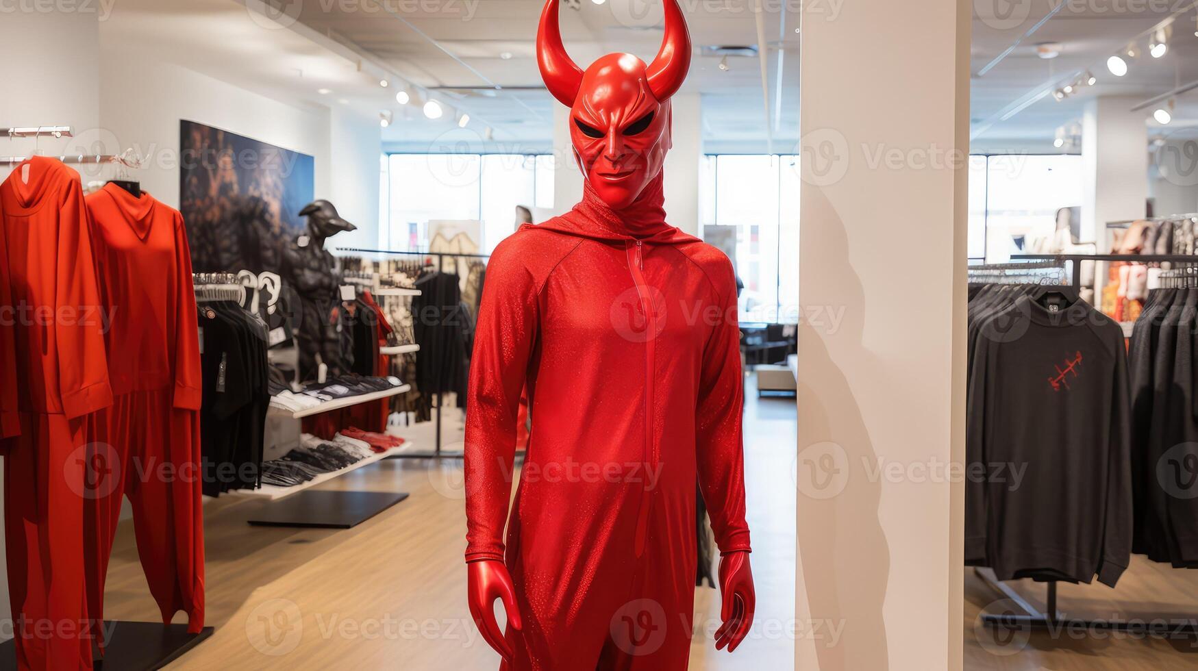 jumpsuit red devil photo