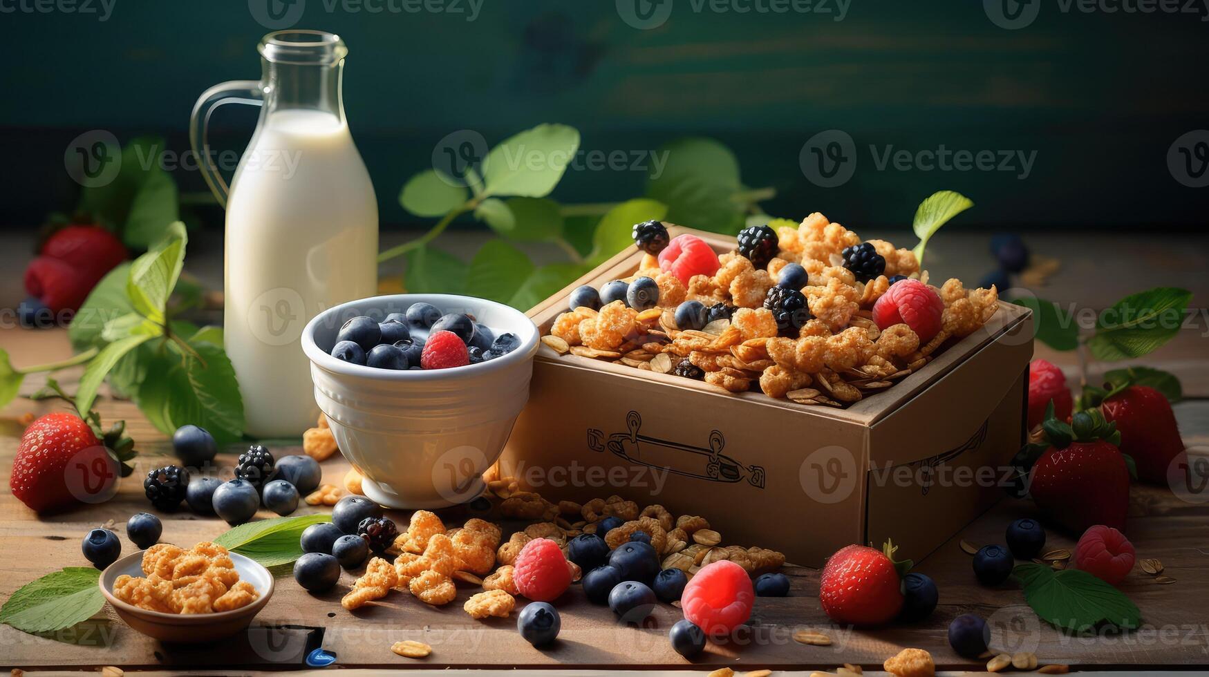 honey corn flakes box photo