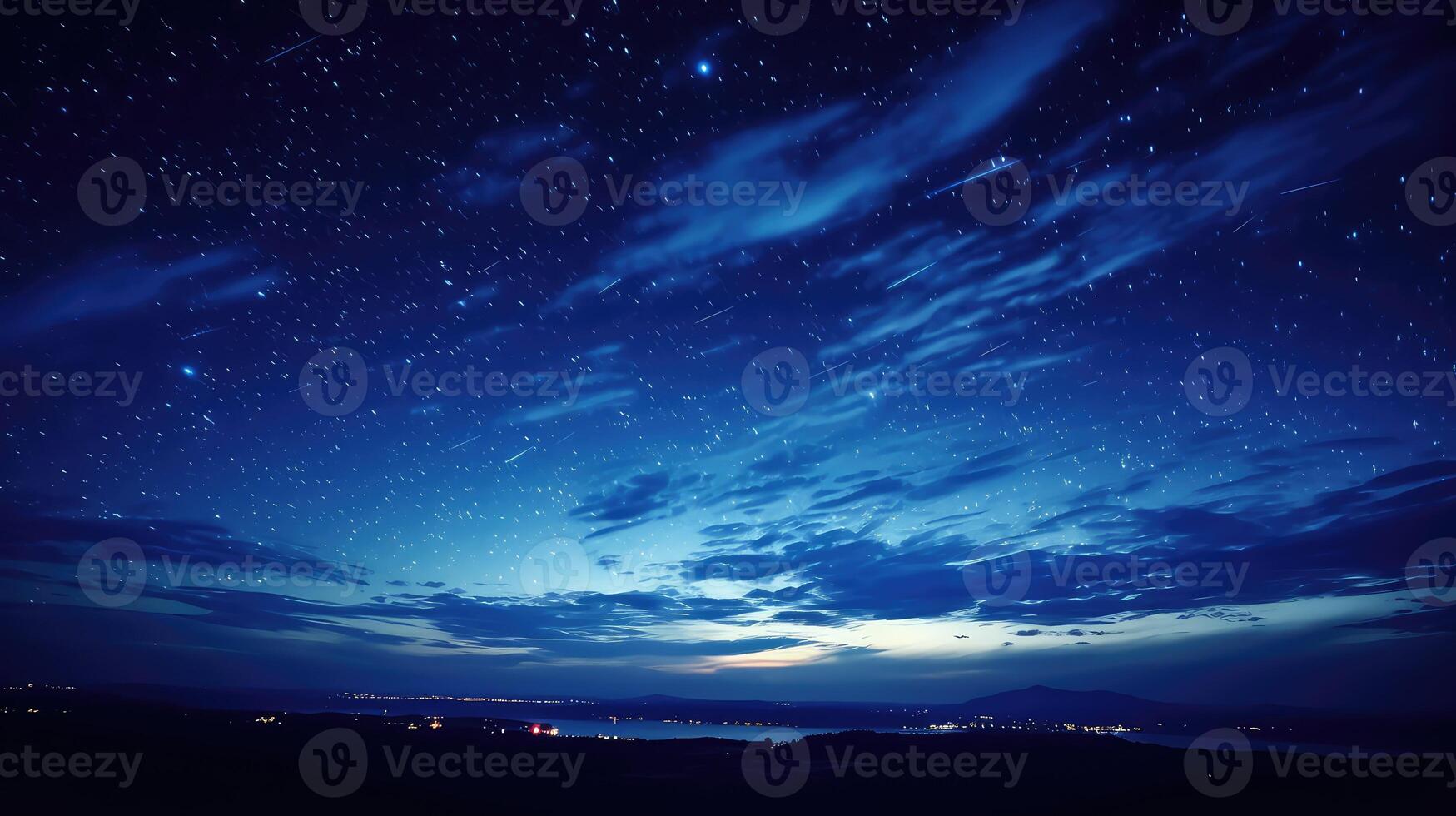 stars dark blue night sky photo