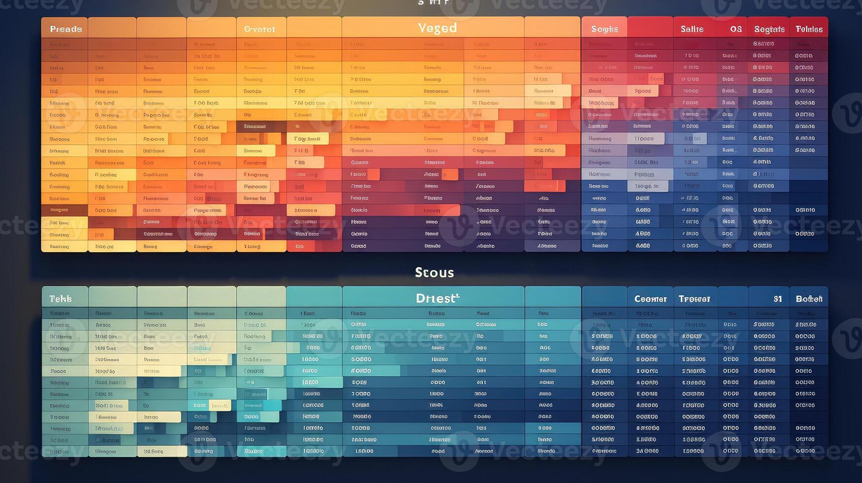 columns data table template photo