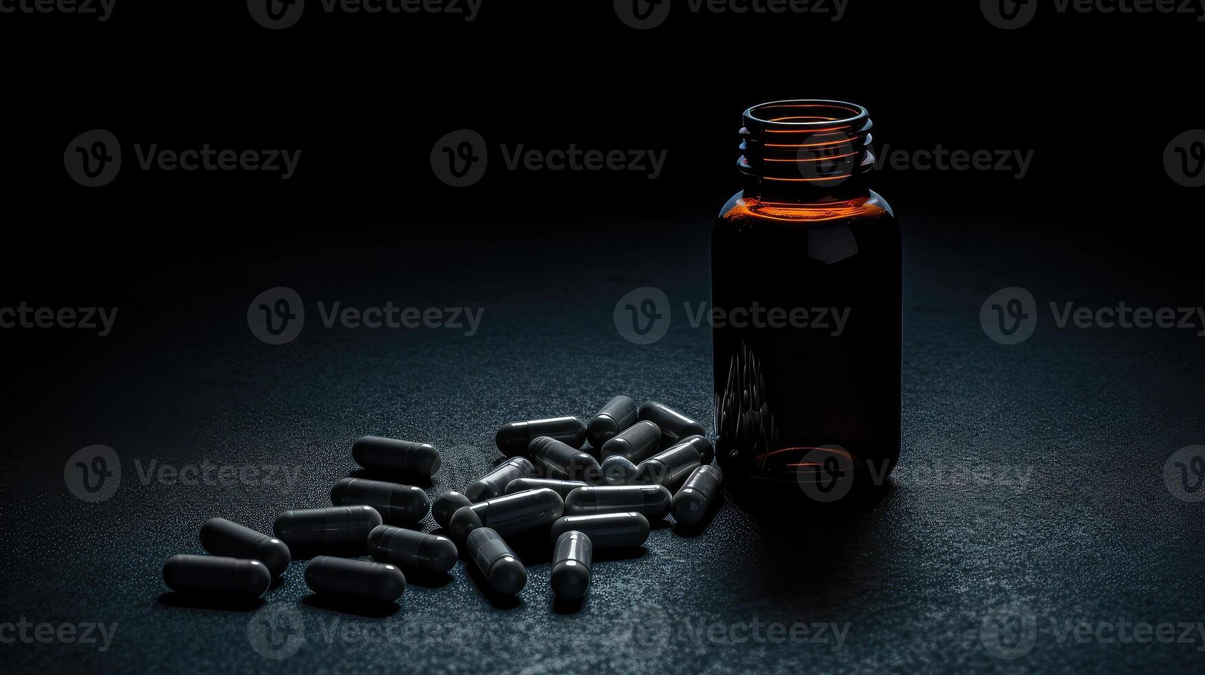 regimen empty black pill bottle photo
