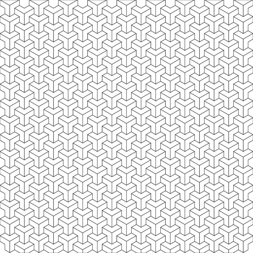 Triangle cube shape Modul Geometric Pattern Background vector