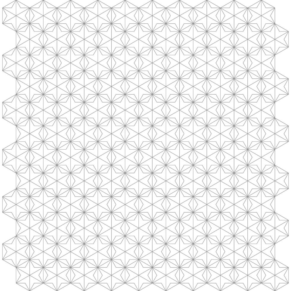 Hexagonal Triangles Modul Geometric Pattern Background vector