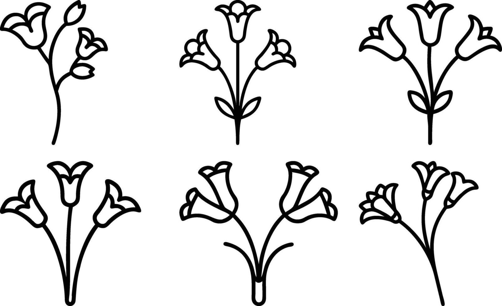 Artistic Floral Decor Illustrations vector
