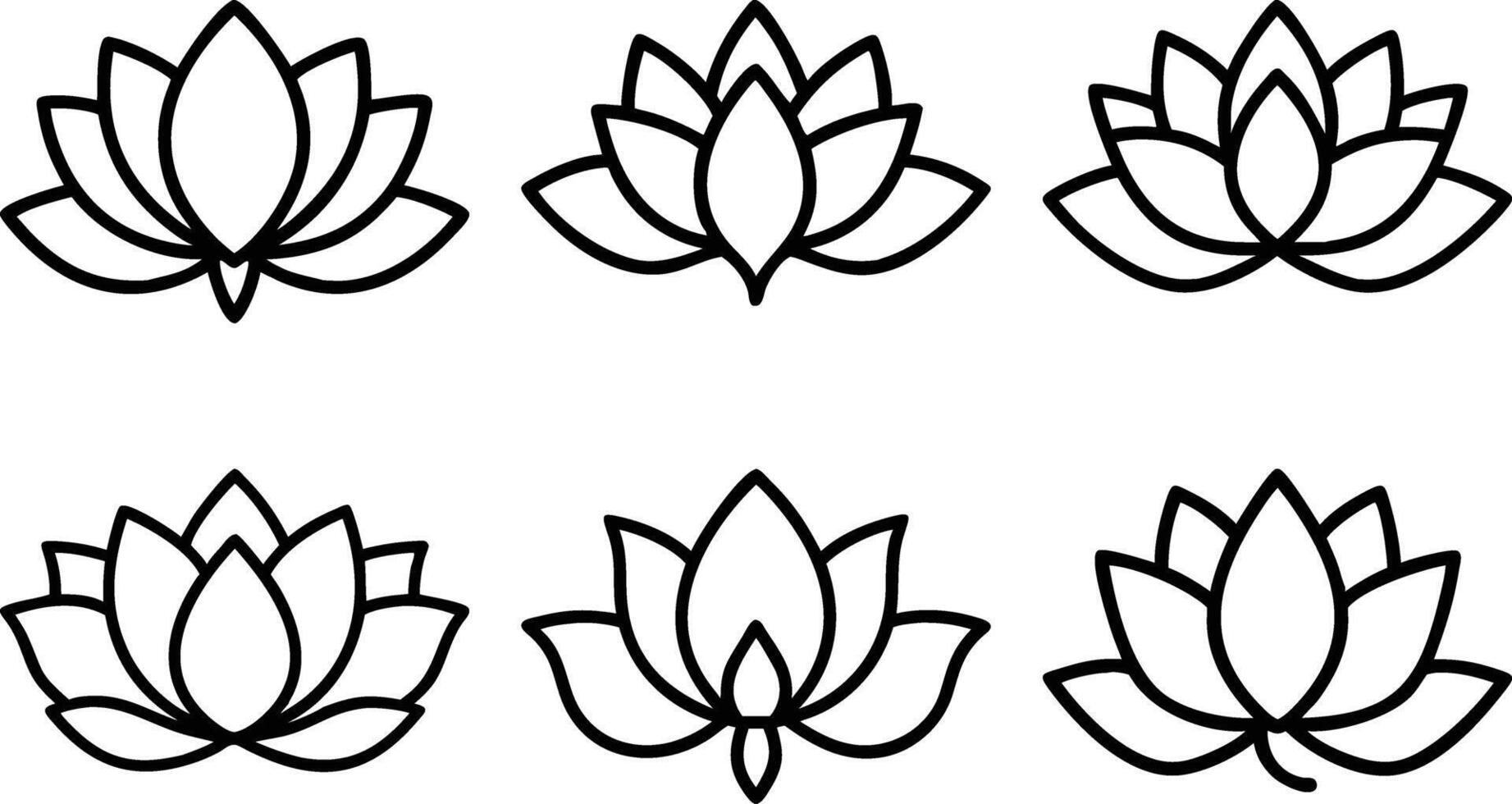 Dreamy Floral Silhouette Set vector