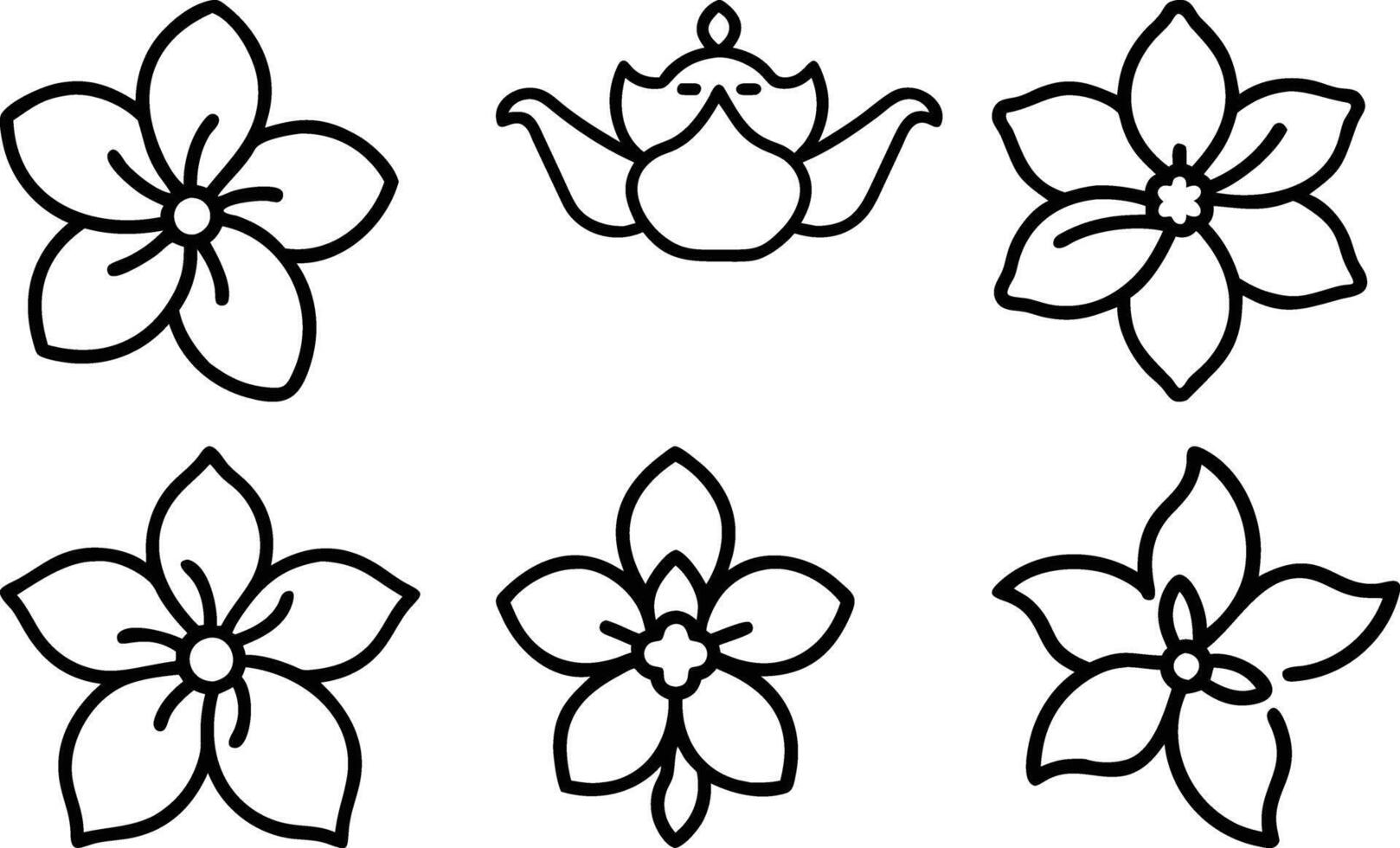High-Quality Floral Silhouette vector