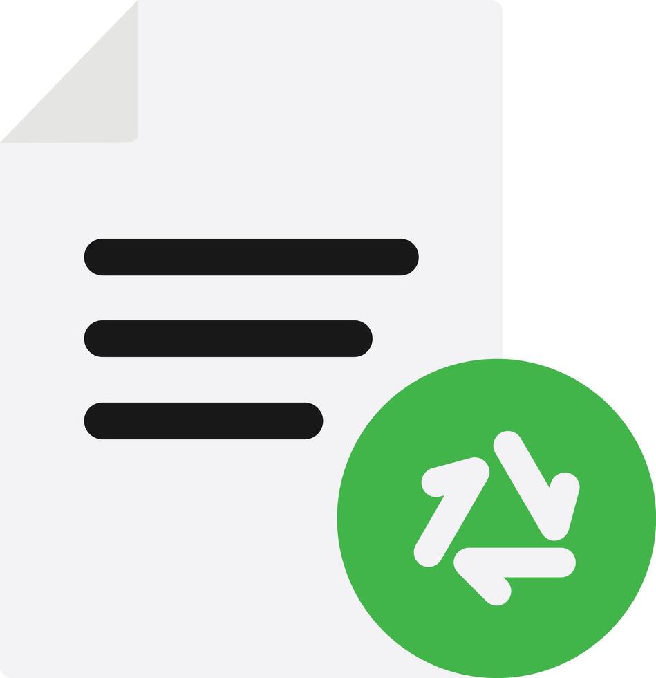 Recycling Document Waste vector