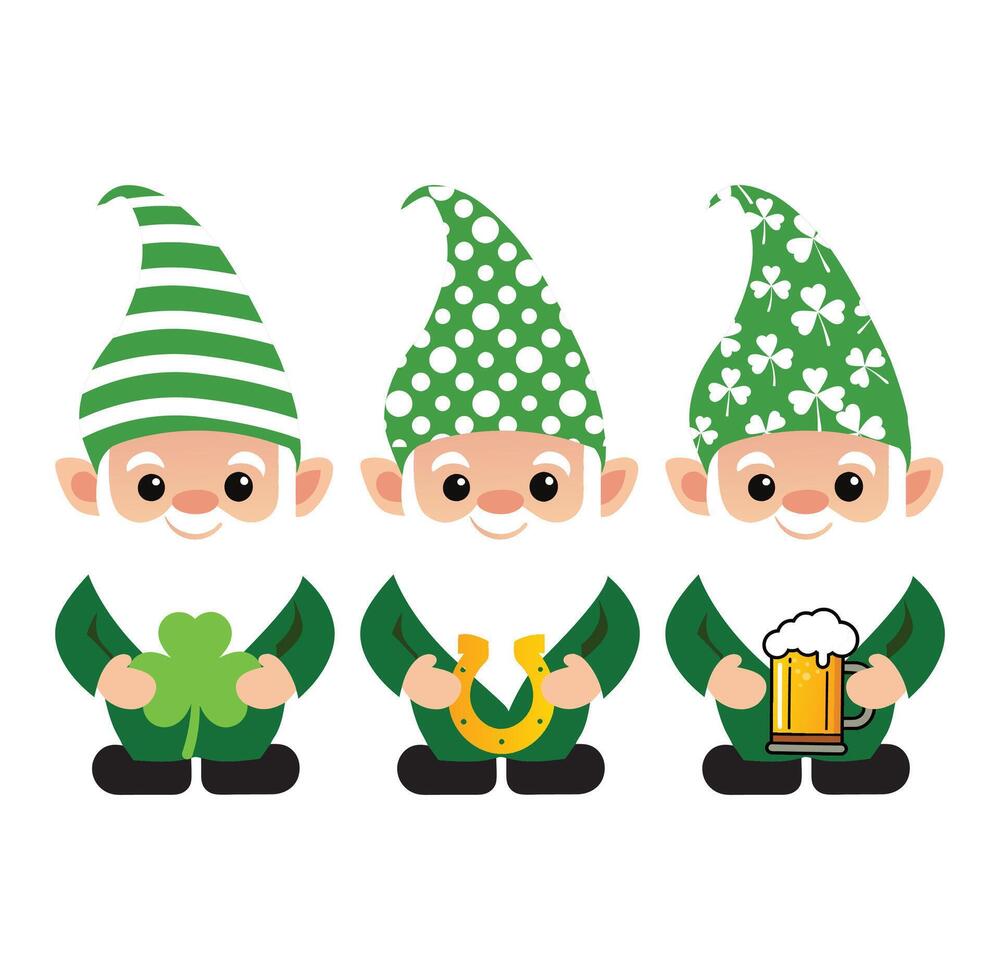 Saint Patricks Clipart Design for Festive Celebrations vector