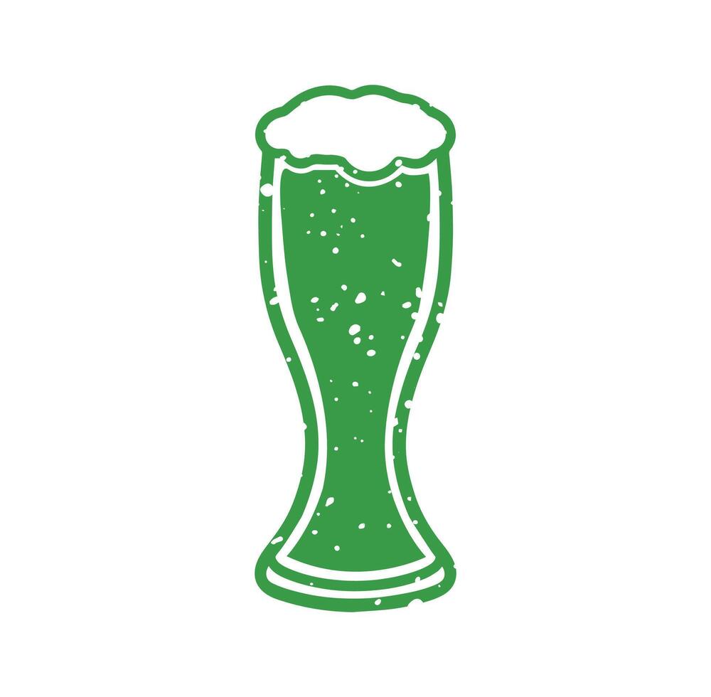 St. Patricks Day beer mug Clipart Design vector