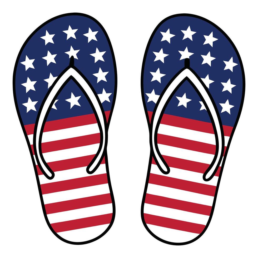4th of July ClipArt Design with American Independence Day Graphics vector