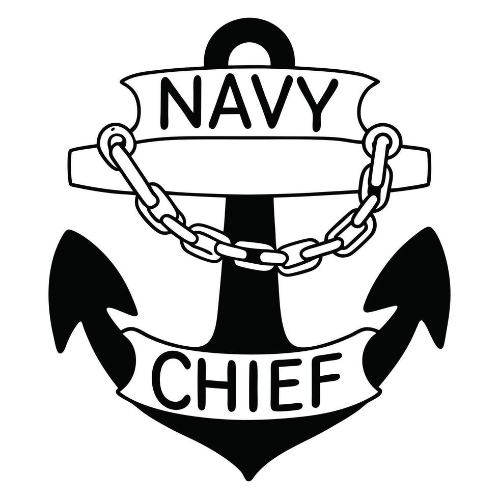 US Navy T-shirt Featuring Detailed Naval Clipart Artwork vector