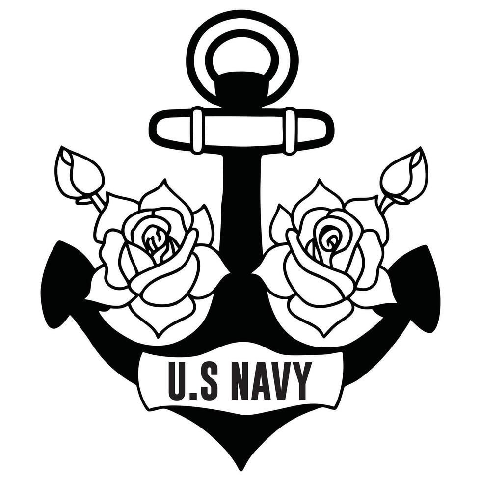 US Navy Forces T-shirt Design Featuring Military-Themed Illustration vector