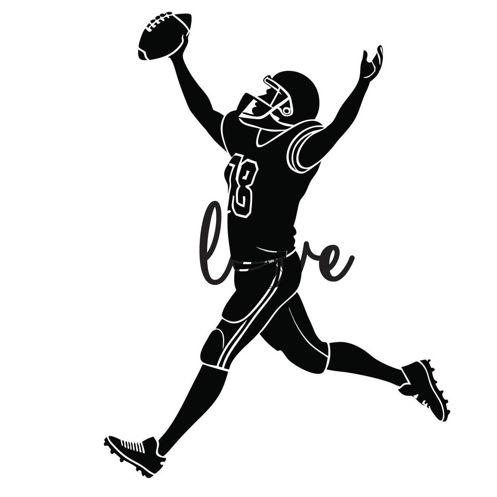 American Football Graphic Clipart for Sports Enthusiasts vector