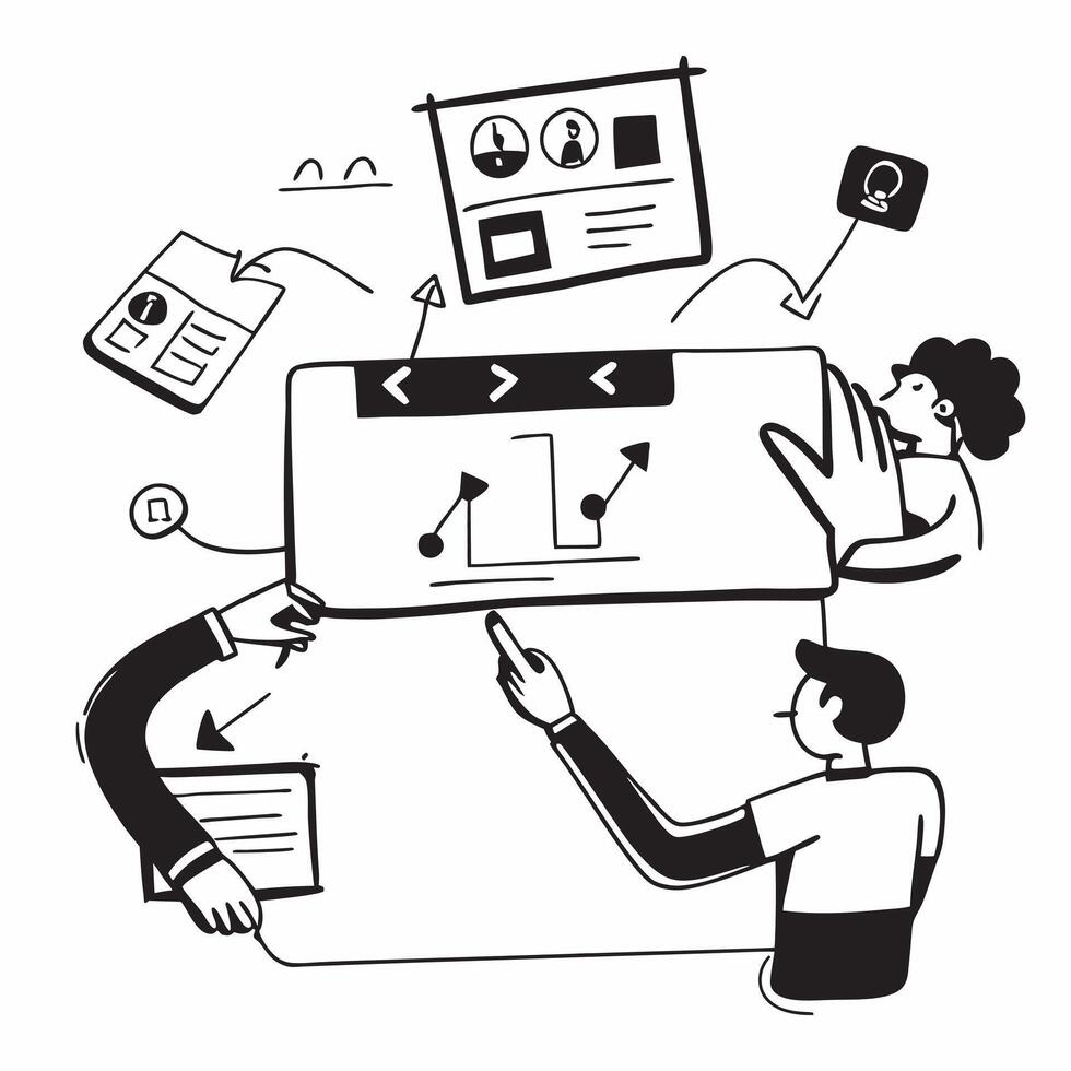 2D minimalize icon as HR team collaborating on employee engagement strategies concept as A icon illustration of an HR team collaborating on employee engagement strategies using Dynamics vector
