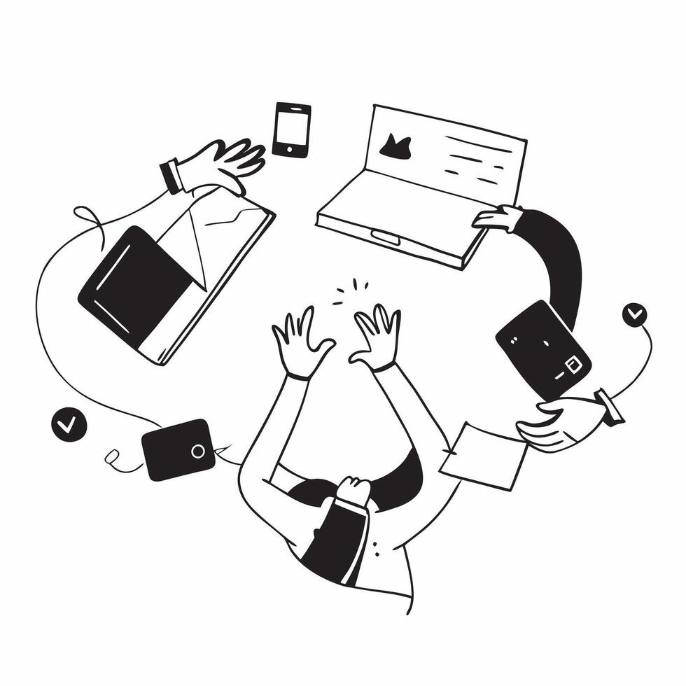 2D minimalize icon as Marketing team collaborating on a product launch concept as A icon illustration of a marketing team collaborating on a product launch using digital tools Dynamics vector