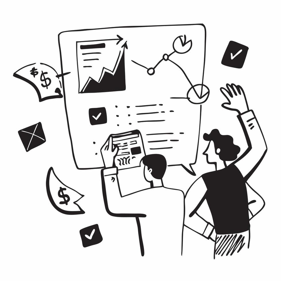 2D minimalize icon as Project manager leading a hybrid meeting concept as A icon illustration of a project manager leading a hybrid meeting with onsite and remote participants Dynamics vector