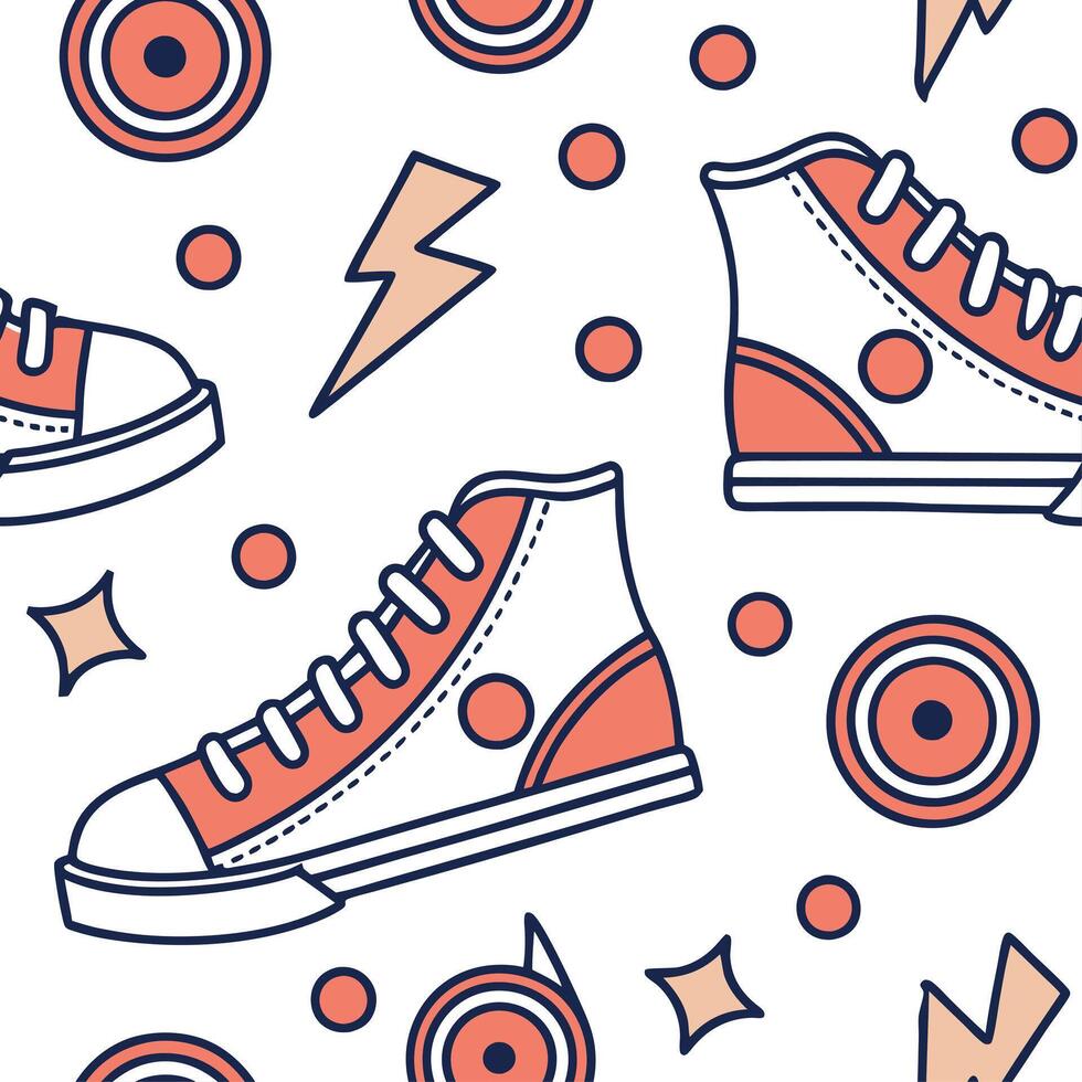 60s mod seamless pattern with bold graphics and vibrant colors for trendy designs concept as Trendy 60s mod pattern featuring bold graphics and vibrant colors ideal for fashionable Dynamics vector