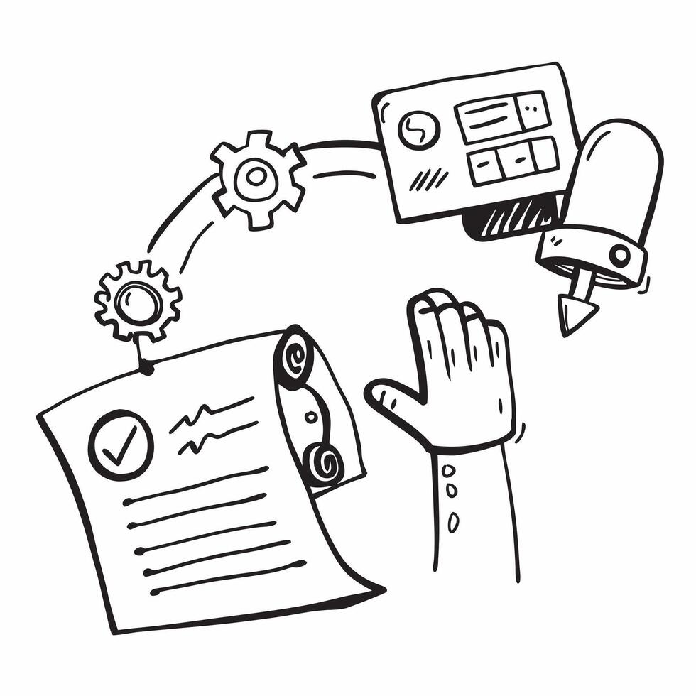 AI automation and digital marketing concept as An AI automation icon paired with a digital marketing icon symbolizing the role of AI in automating marketing processes perfect for i Dynamics vector