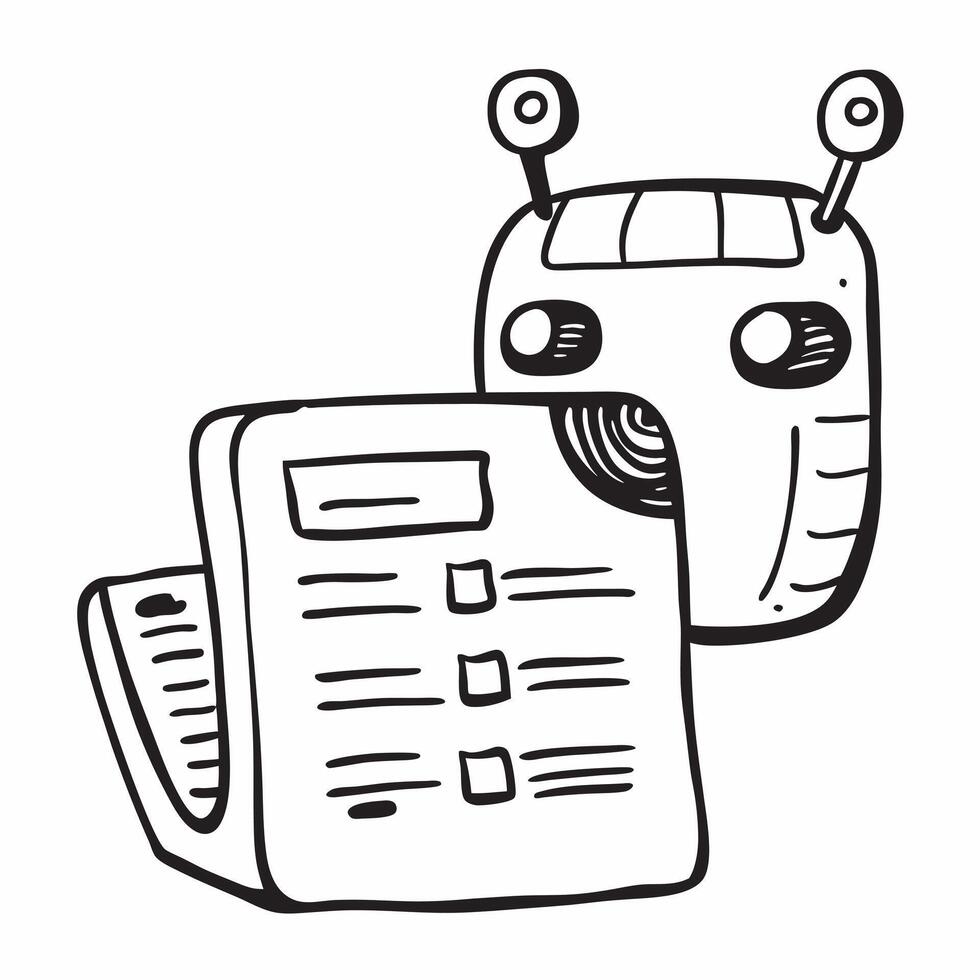 AI chatbot and budget planner concept as An AI chatbot icon paired with a budget planner representing the role of AI in personal financial planning ideal for isolated icon design Dynamics vector