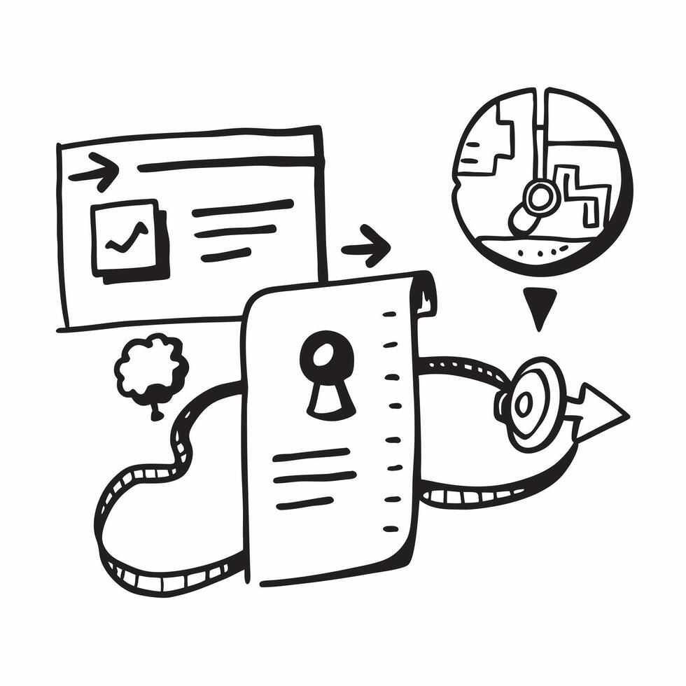 AI data analysis and travel itinerary concept as An AI data analysis icon paired with a travel itinerary representing the analytical power of AI in planning holiday trips perfect f Dynamics vector