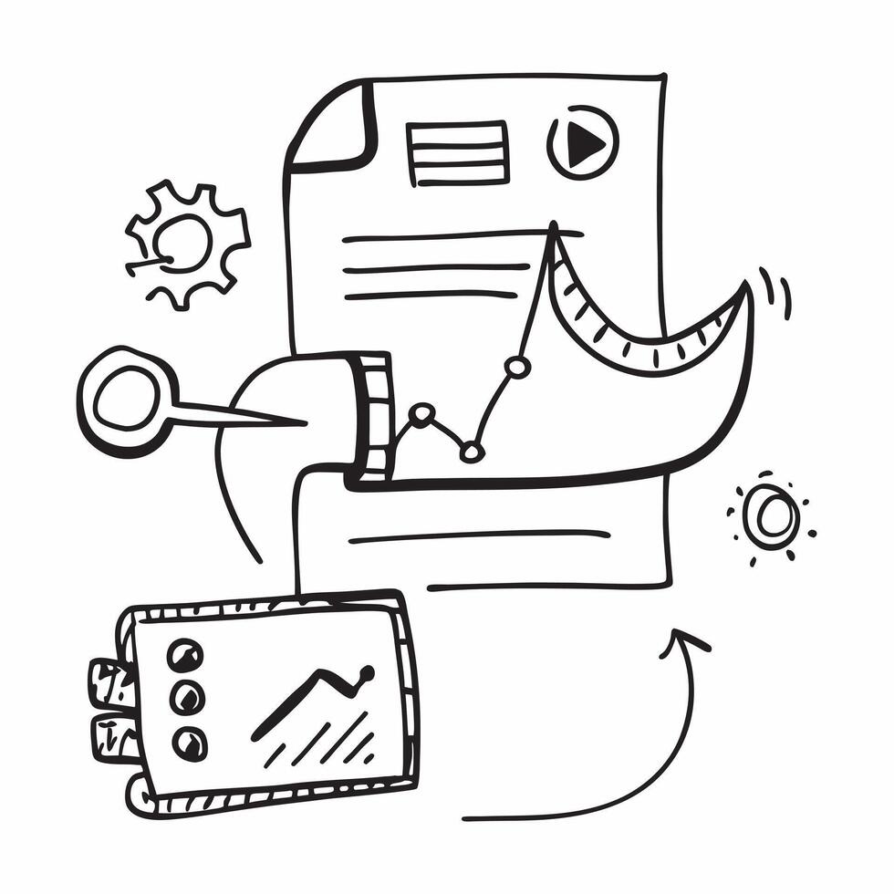 AI predictive modeling and marketing forecast concept as An AI predictive modeling icon paired with a marketing forecast icon representing the role of AI in predicting marketing ou Dynamics vector