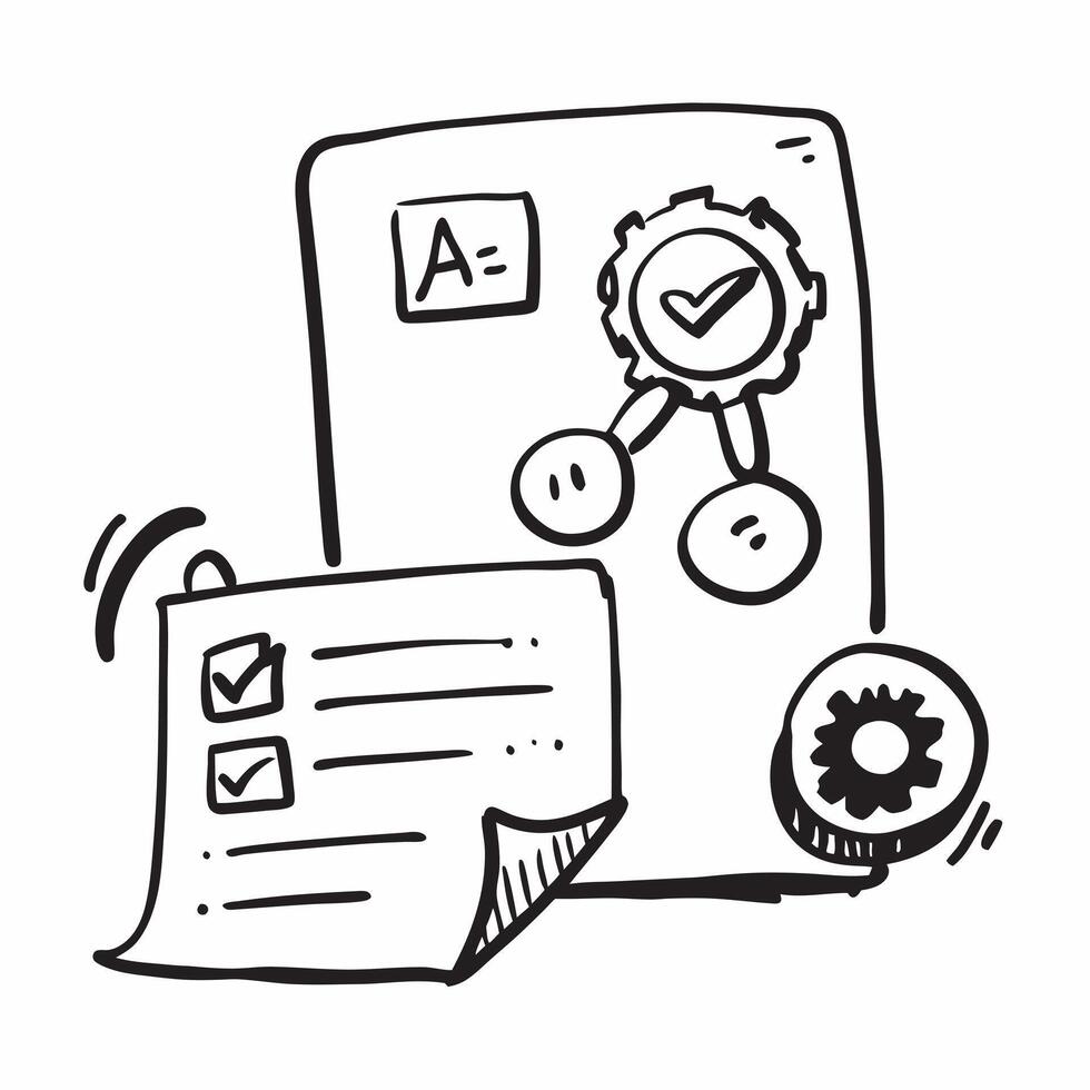 AI system and quality audit concept as An AI system icon paired with a quality audit icon representing the role of AI in conducting quality audits perfect for isolated icon desig Dynamics vector