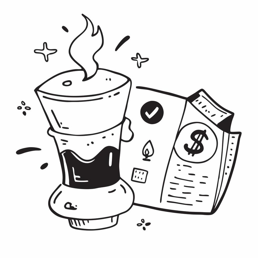 Aromatherapy candle and dollar bill concept as An aromatherapy candle paired with a dollar bill blending relaxation and financial prosperity perfect for icon designs on an isolat Dynamics vector