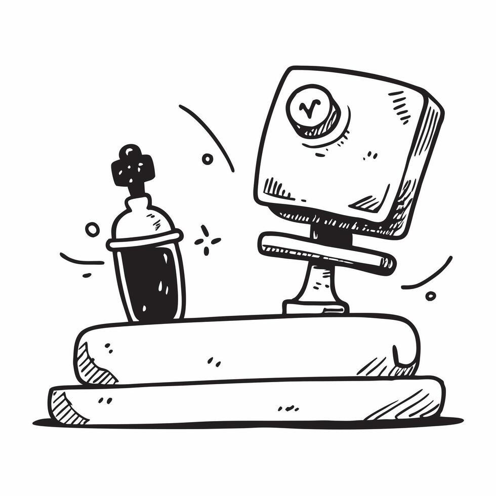 Balance board and water bottle concept as A balance board and a water bottle symbolizing the integration of balance training and hydration perfect for isolated icon designs on a Dynamics vector