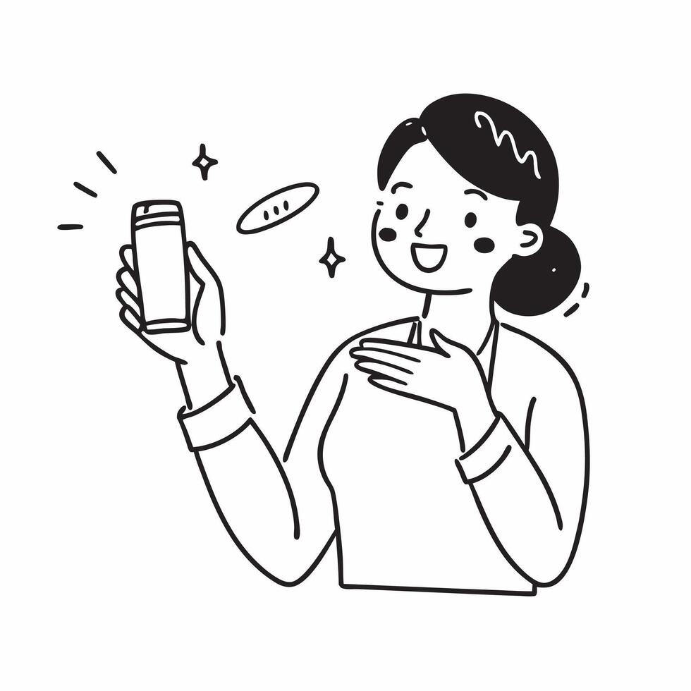 Beauty ambassador promoting a mockup hand cream concept as A beauty ambassador promotes a mockup hand cream highlighting its moisturizing and protective properties Ideal for skinc Dynamics vector