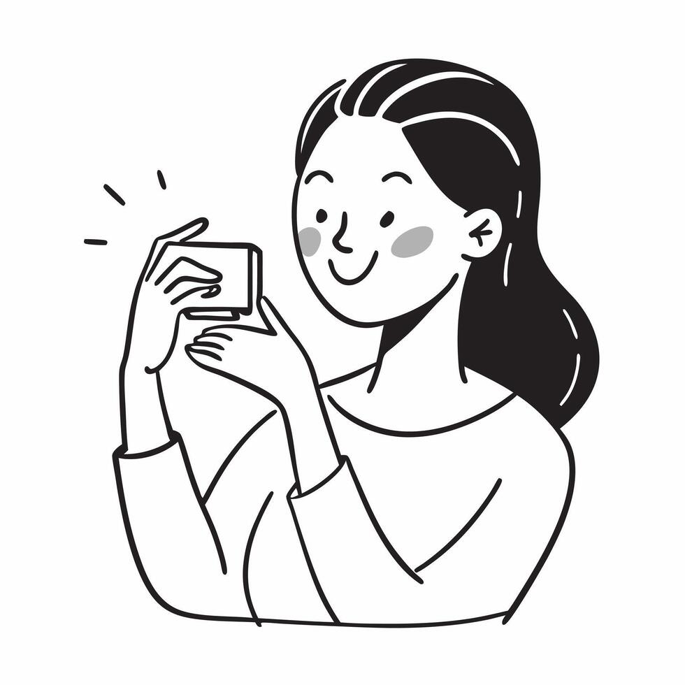 Beauty influencer demonstrating a mockup face oil concept as A beauty influencer demonstrates a mockup face oil emphasizing its nourishing and glowing benefits Ideal for skincare Dynamics Set 2 vector