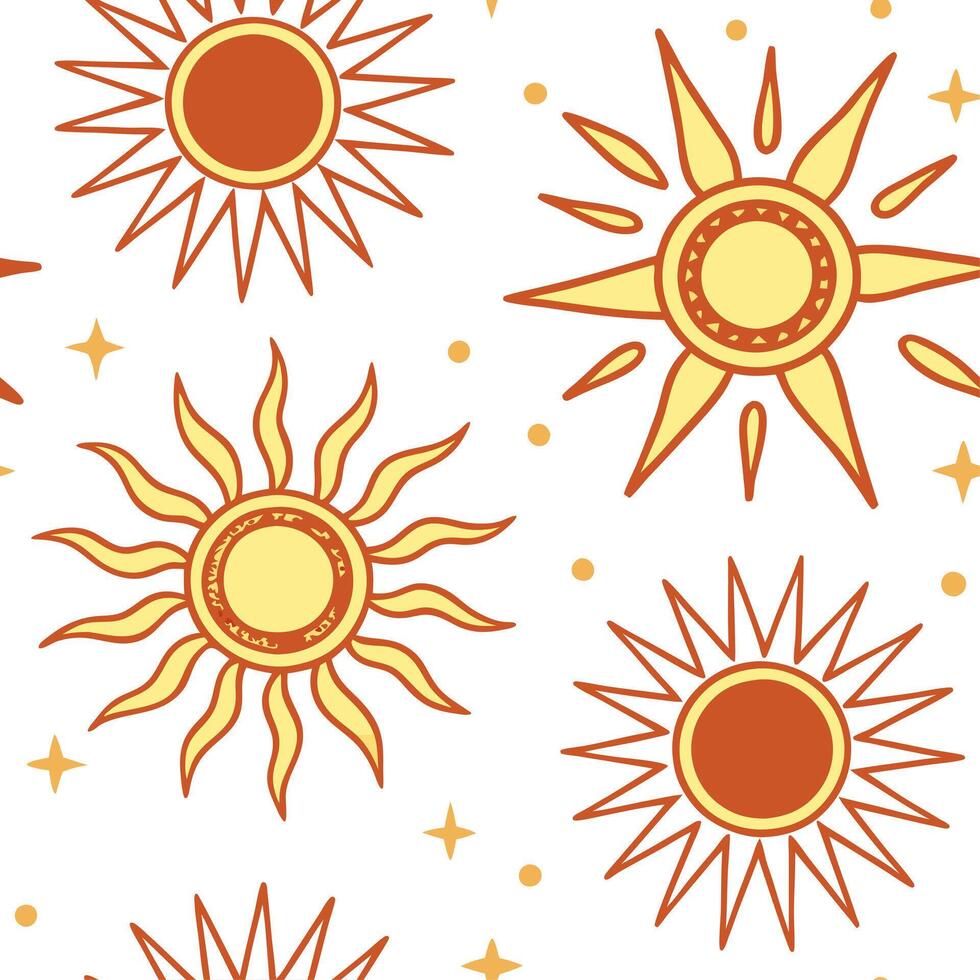 Bright spring sunshine seamless pattern with golden light and vivid flowers for a cheerful vibrant spring design concept as Vivid spring sunshine pattern with golden light and brig Dynamics Set 2 vector