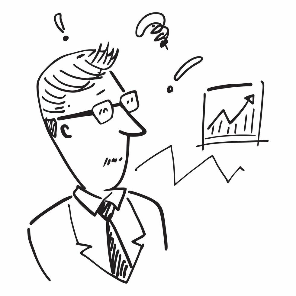 CEO with bad quarterly earnings report concept as A CEOs profile blended with a bad quarterly earnings report symbolizing financial disappointment Ideal for corporate and business Dynamics vector
