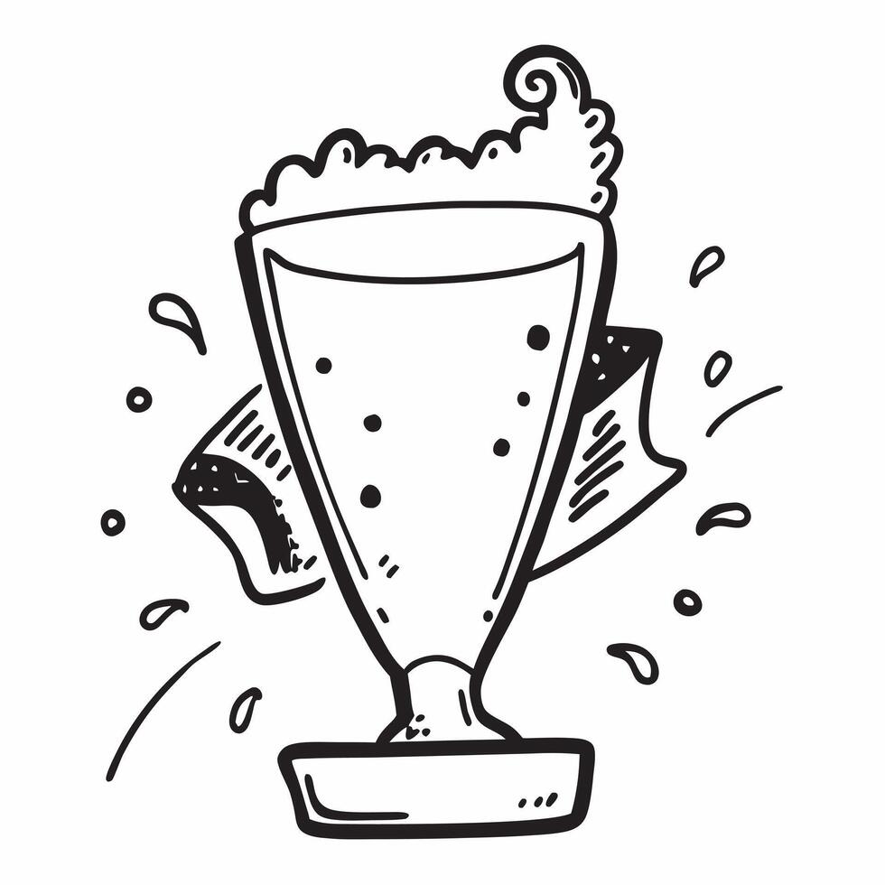 Champaign glass icon with copy space on a blue background concept as A icon image of a champagne glass icon with ample copy space on a blue background ideal for celebration and r Dynamics vector