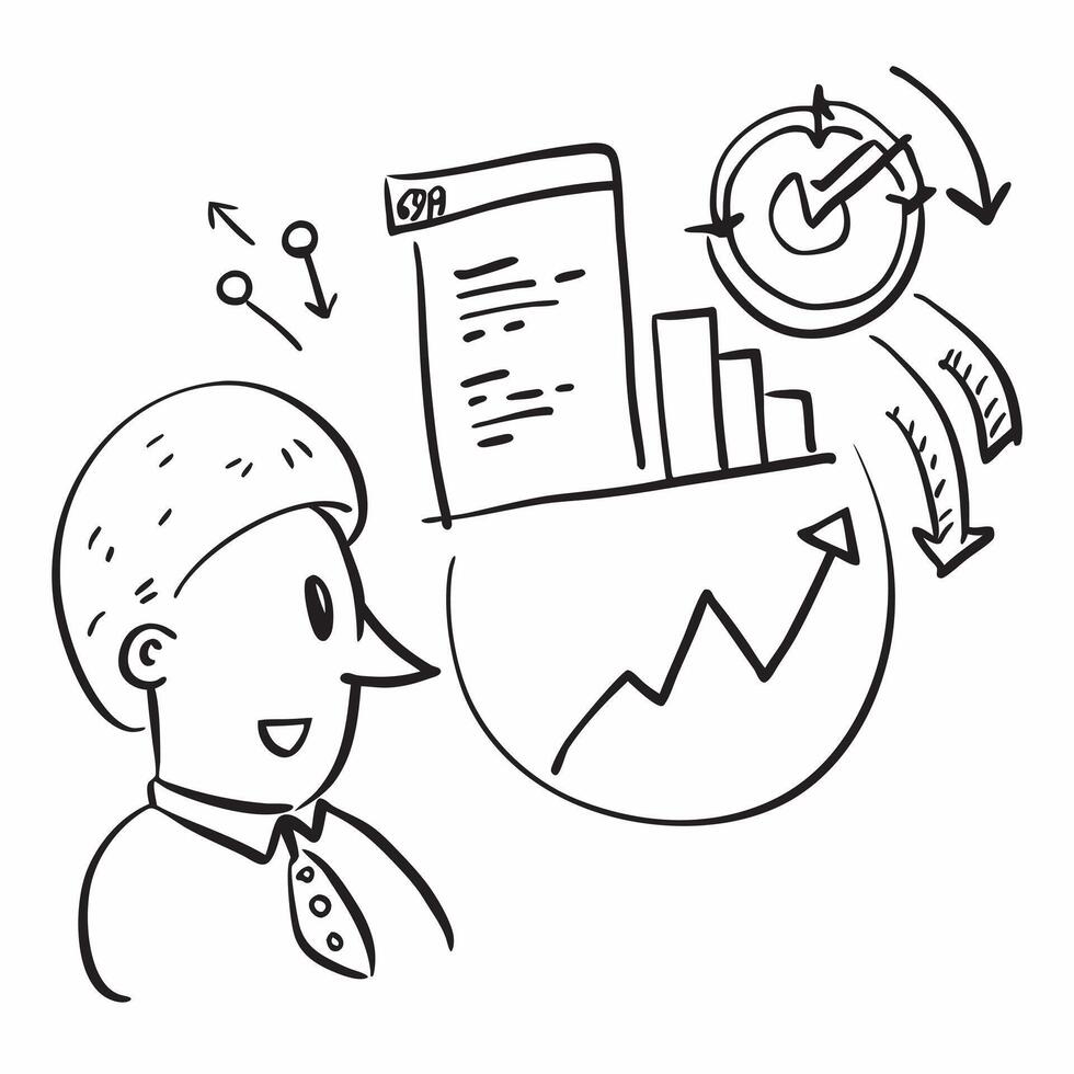 CFO with profit and loss statement concept as A CFOs profile blended with a profit and loss statement representing financial performance and corporate success Ideal for corporate Dynamics vector