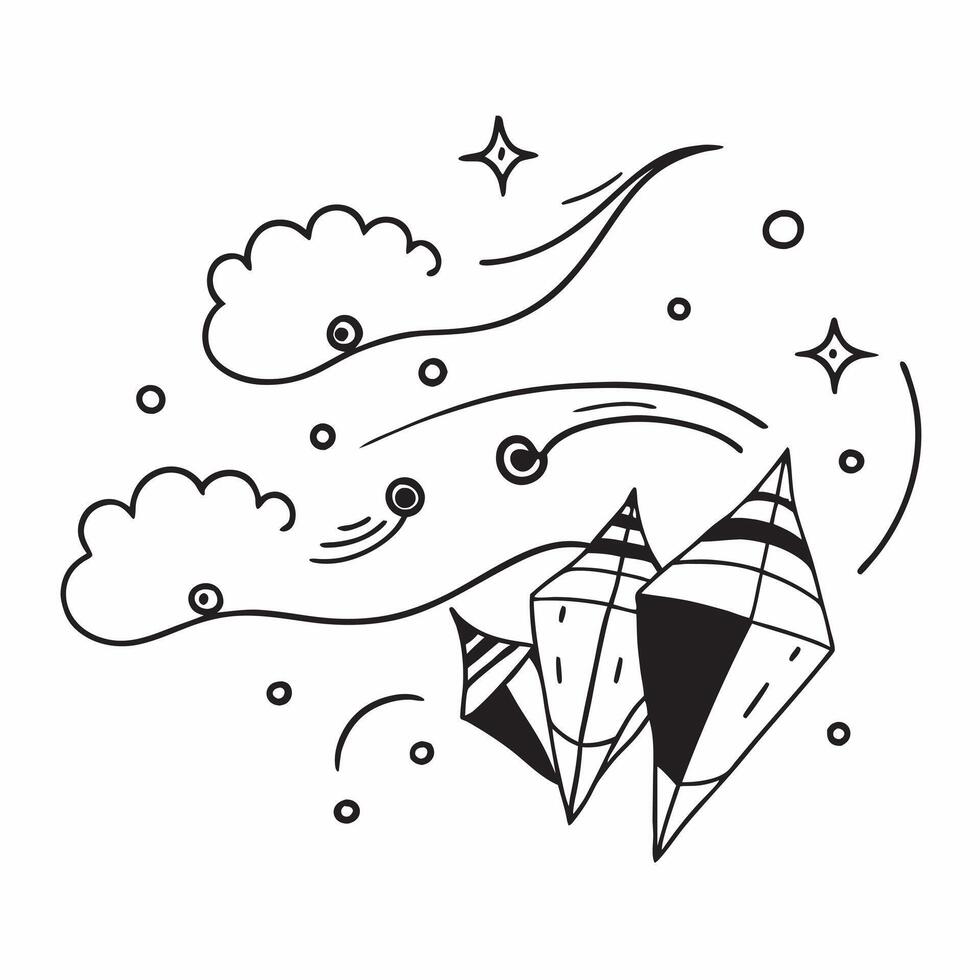 Clear blue sky with colorful kites concept as A bright blue sky filled with colorful kites symbolizing freedom and celebration perfect for business presentations needing a clean an Dynamics vector