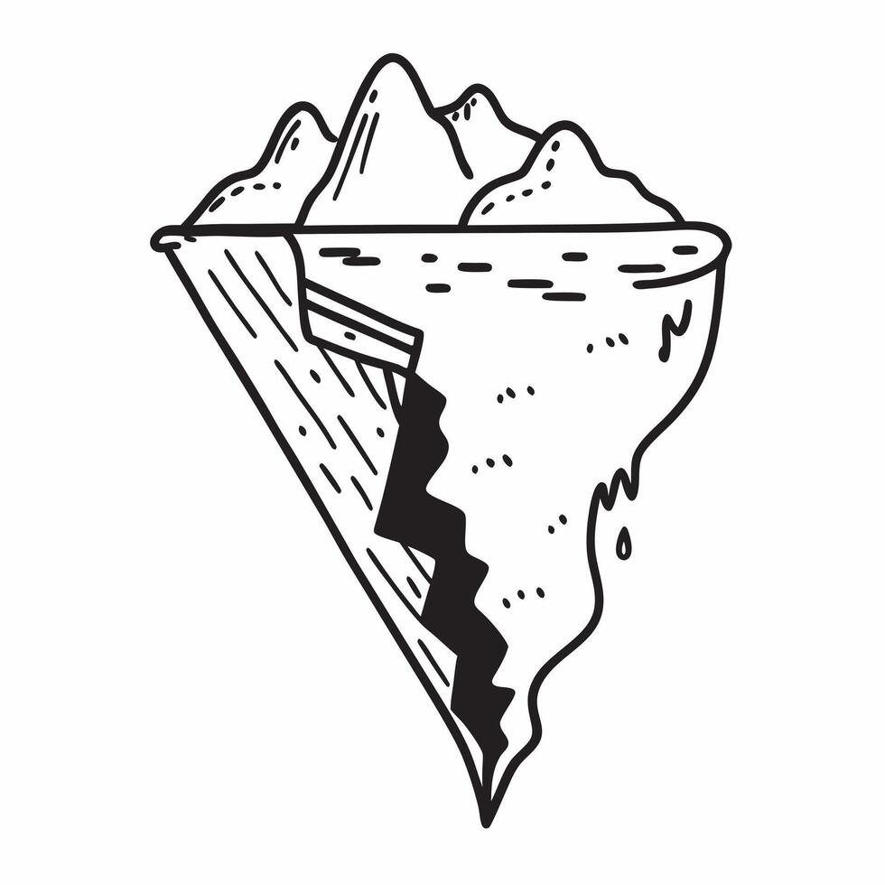 Climber with rugged cliffs concept as A climbers profile blended with rugged cliffs symbolizing the challenge and beauty of mountainous terrain Perfect for outdoor and adventure a Dynamics vector