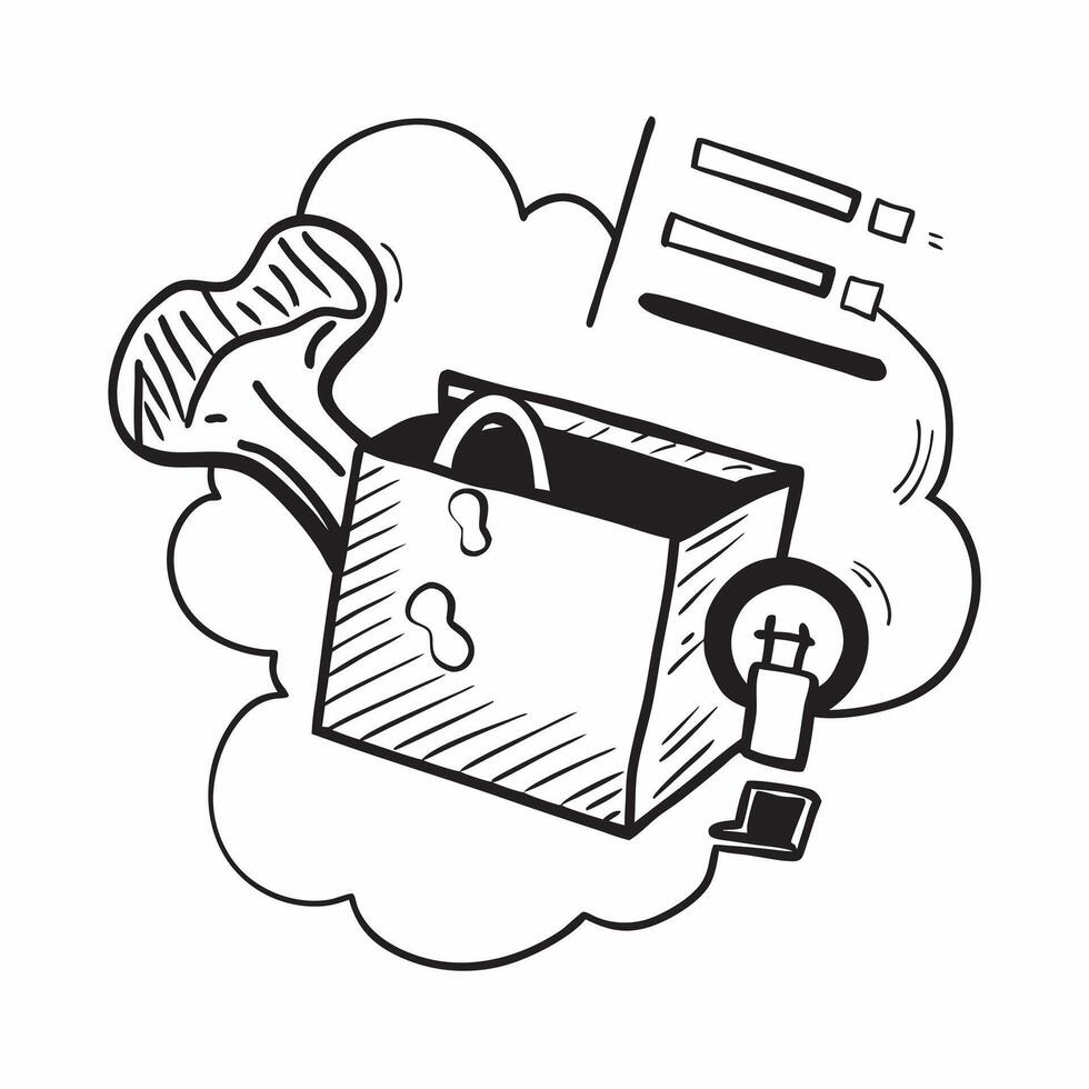 Cloud and Toolbox with Support Wording concept as A detailed illustration of a cloud and a toolbox symbolizing support and cloud services The word Support is prominently displayed Dynamics vector