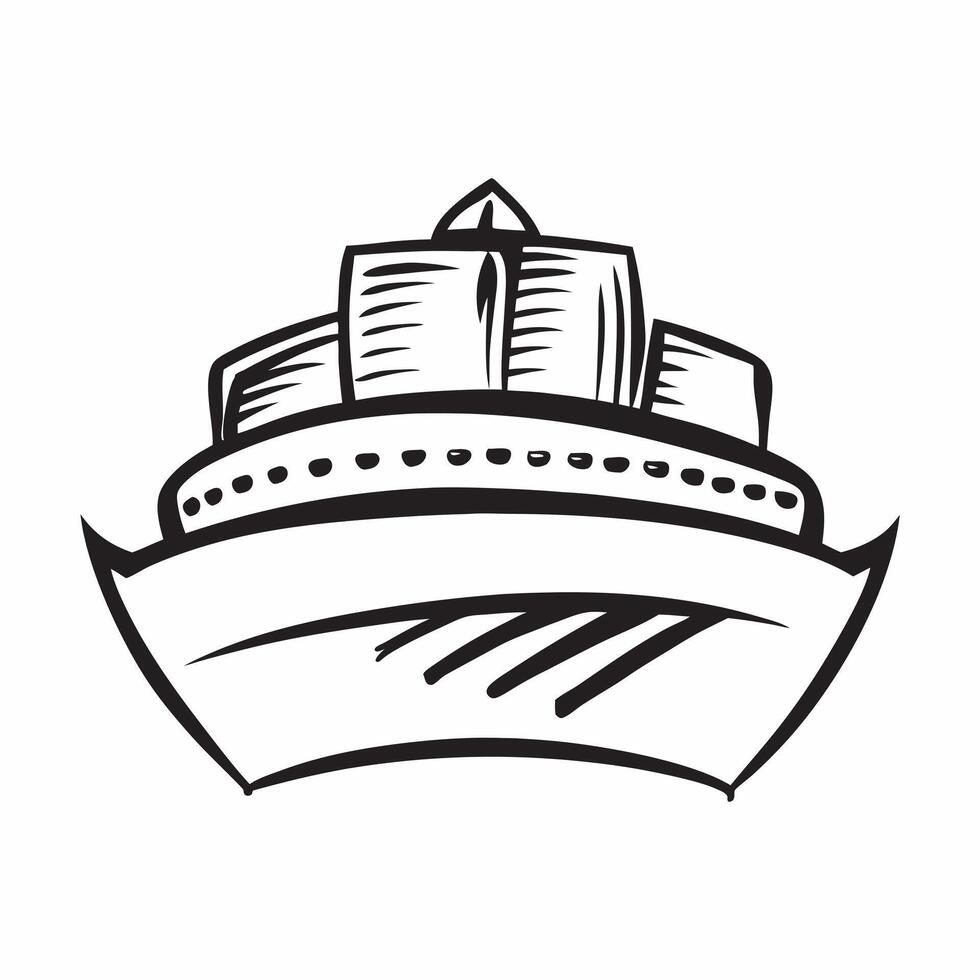 Cruise ship icon with copy space on a blue background concept as A icon image of a cruise ship icon with ample copy space on a blue background perfect for travel and leisure them Dynamics vector