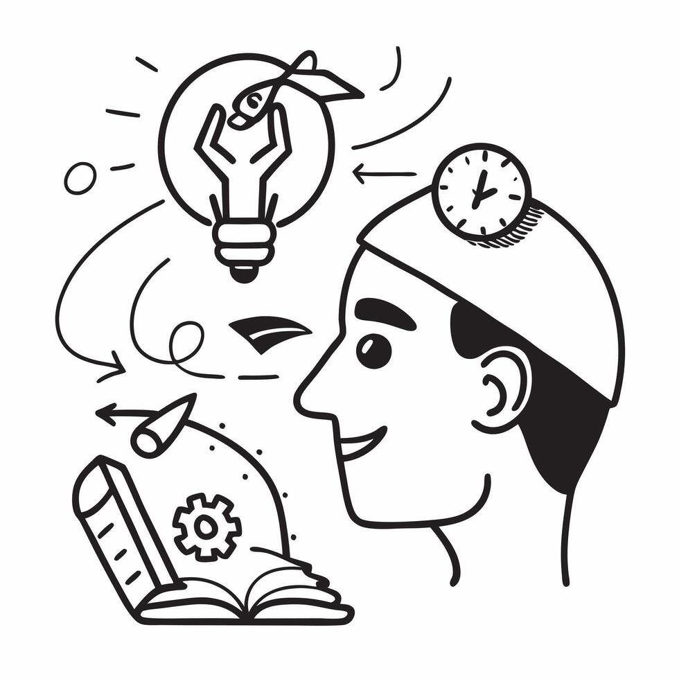 Educator with climate curriculum concept as An educators profile blended with a climate curriculum symbolizing hope and education in addressing climate change Ideal for educationa Dynamics vector