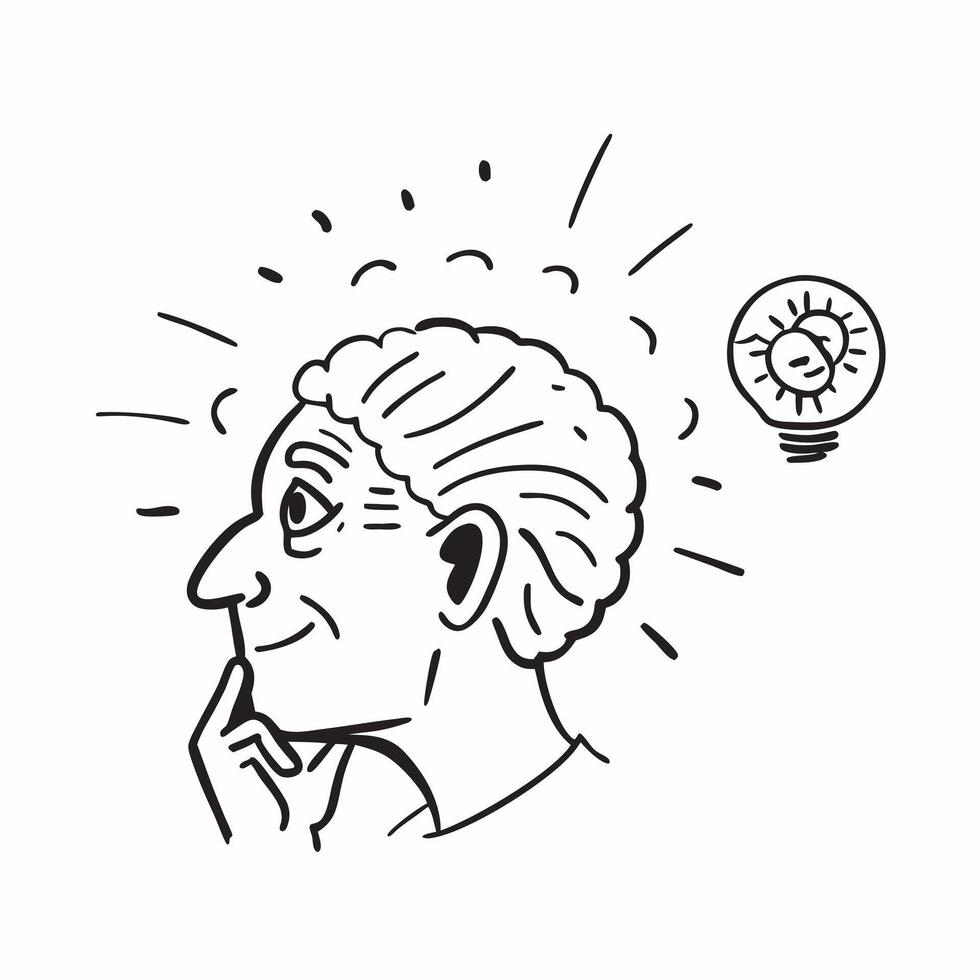 Elderly persons profile with sunrise concept as An elderly persons profile blended with a sunrise representing hope and wisdom gained over a lifetime Ideal for senior and inspirat Dynamics vector
